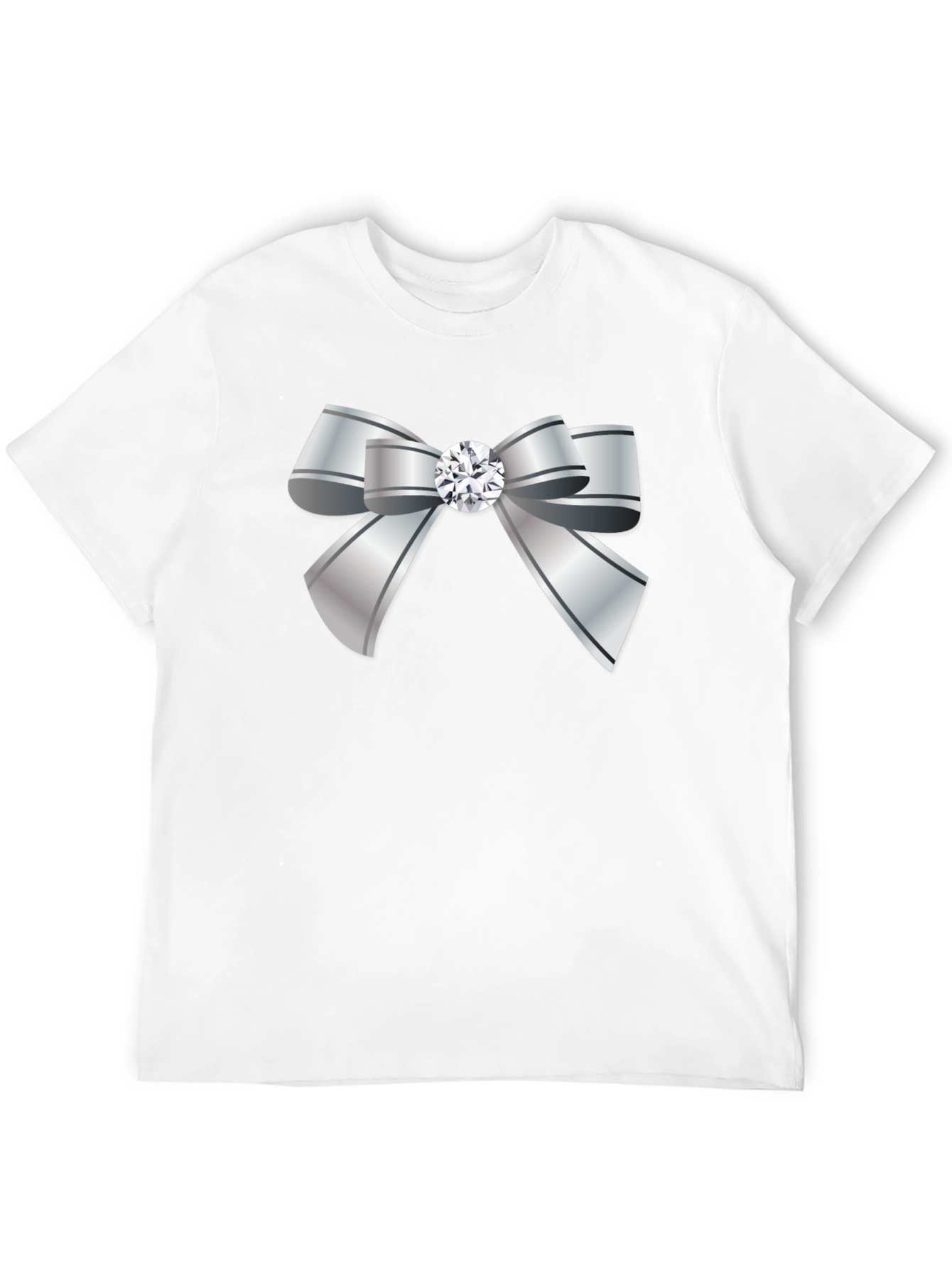 Silver Bow Graphic T-Shirt