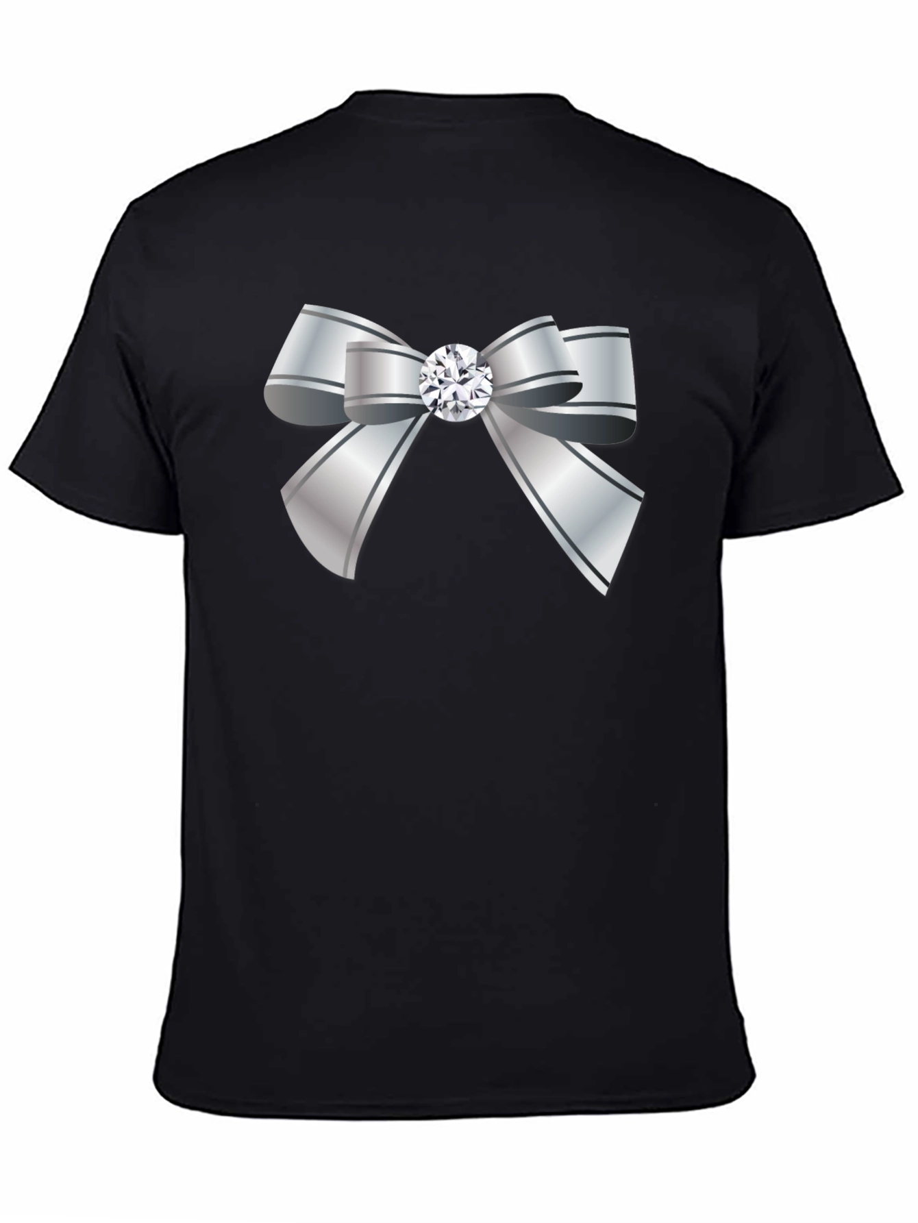 Silver Bow Graphic T-Shirt