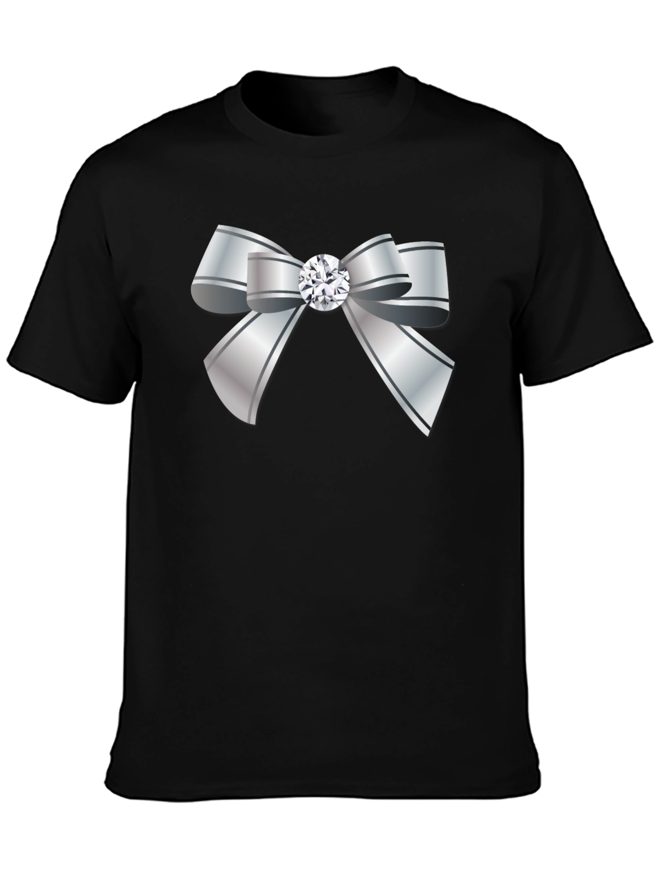 Silver Bow Graphic T-Shirt
