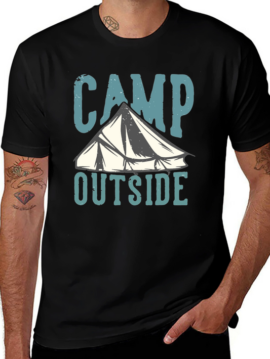 Camp Outside Graphic Tee - Adventure Awaits!