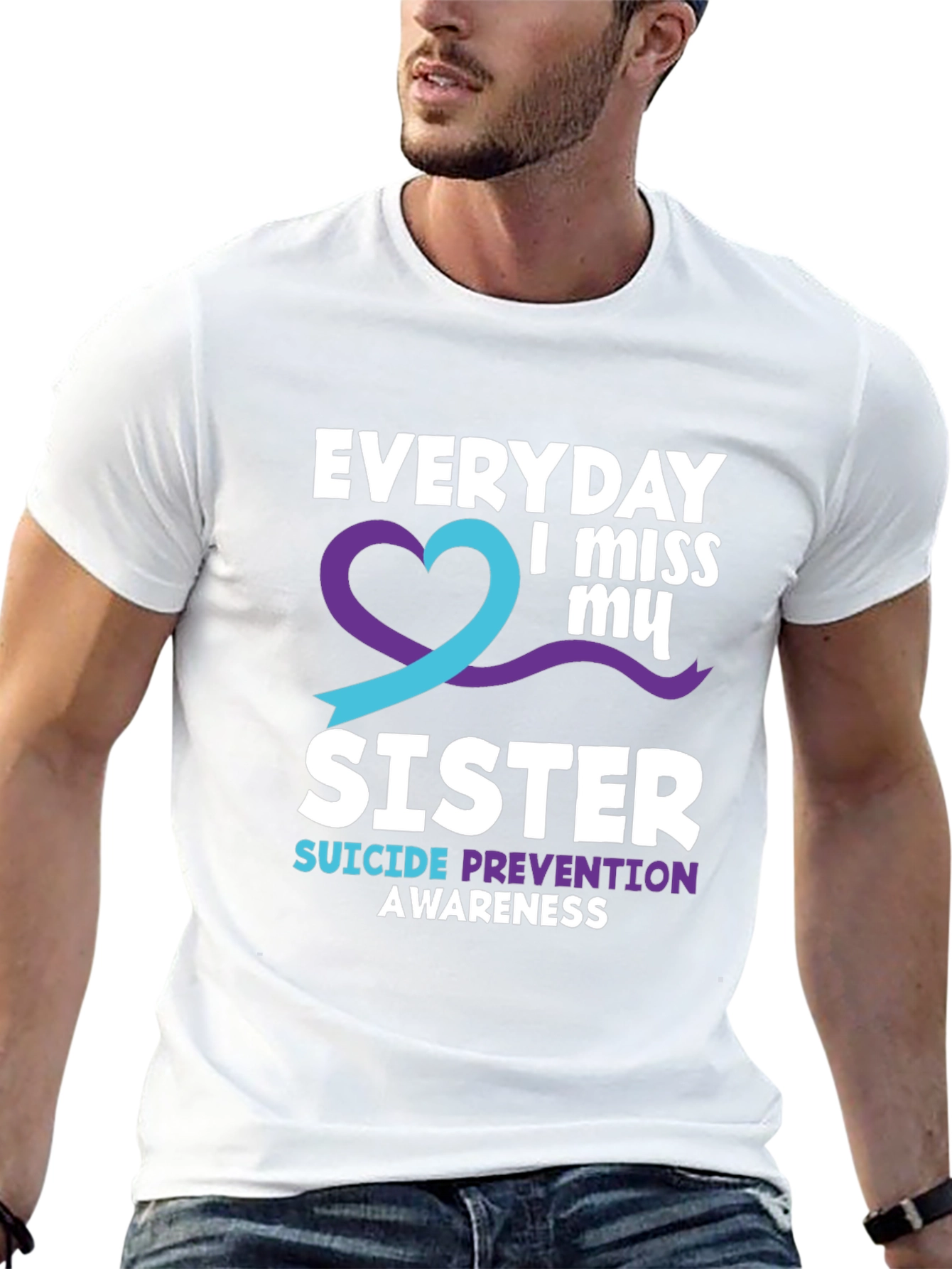 Everyday I Miss My Sister Suicide Awareness T-Shirt