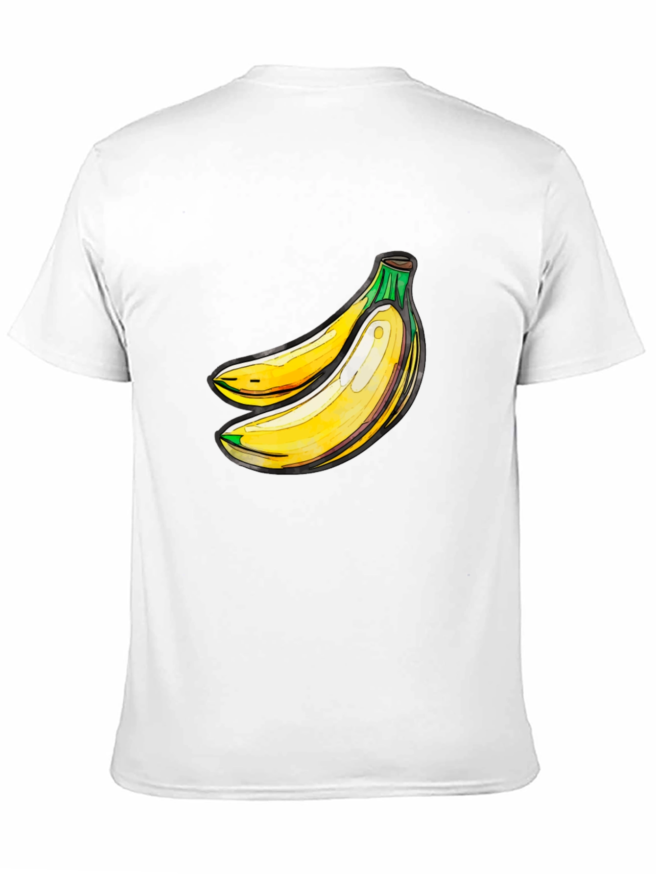 Banana Graphic Black T-Shirt - Fresh Fruit Design