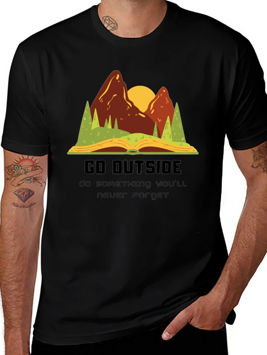 Go Outside T-Shirt - Nature Inspired Graphic Tee