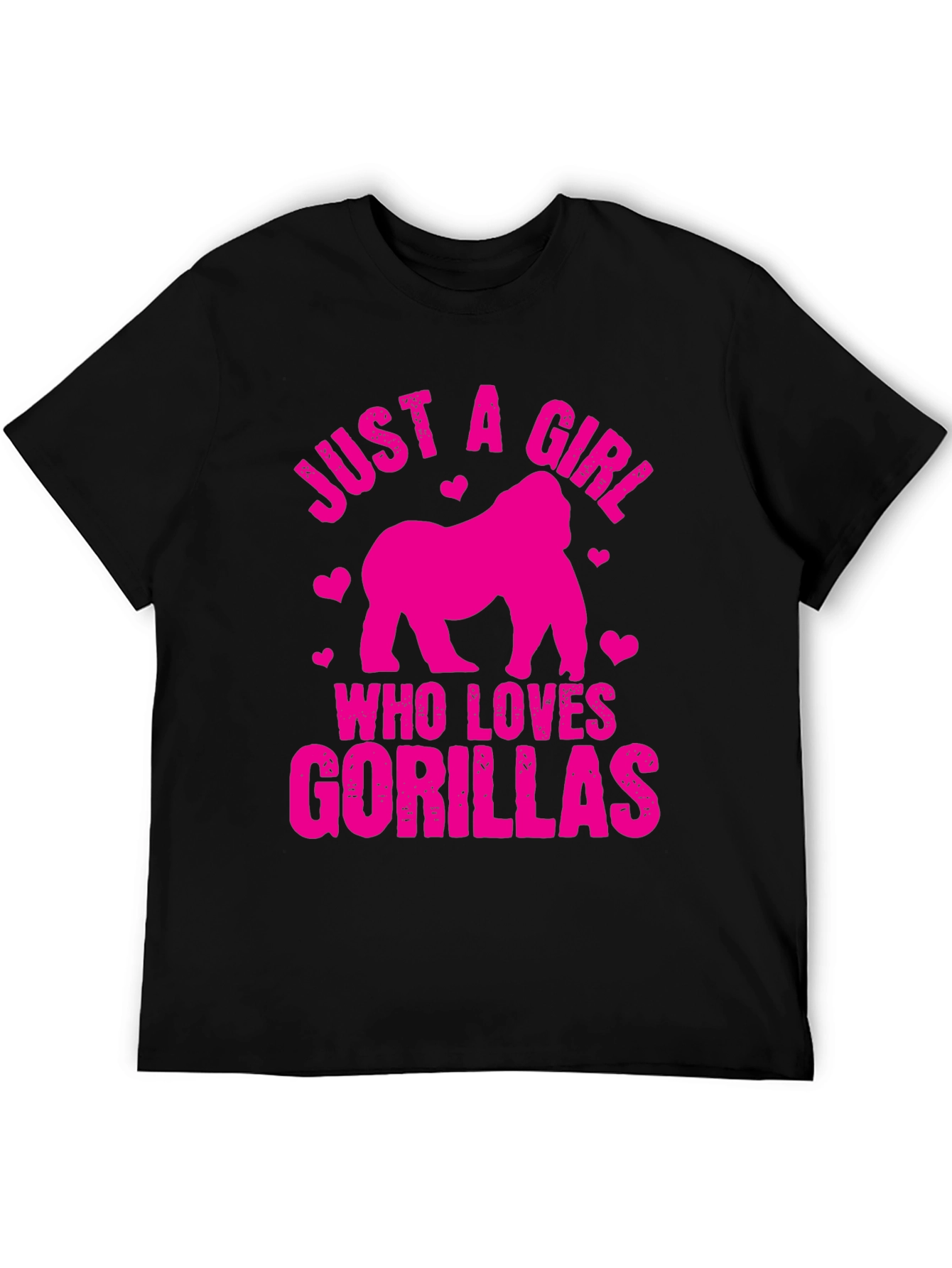 Just a Girl Who Loves Gorillas T-Shirt