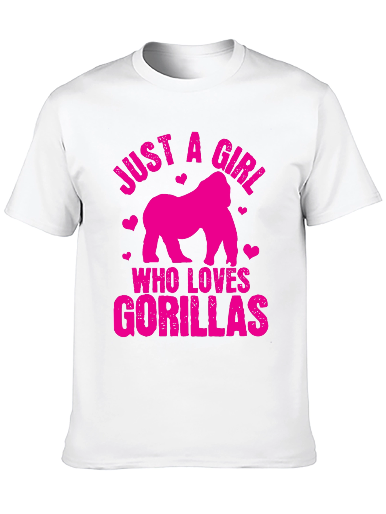 Just a Girl Who Loves Gorillas T-Shirt