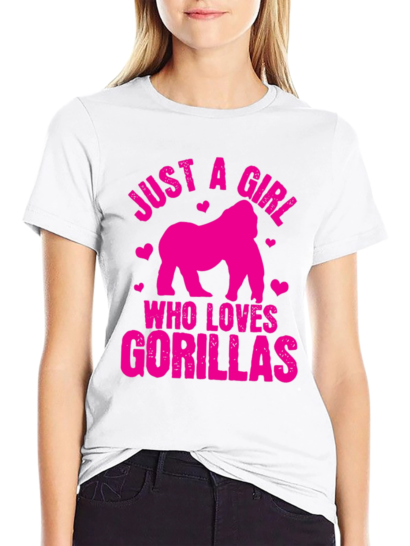 Just a Girl Who Loves Gorillas T-Shirt
