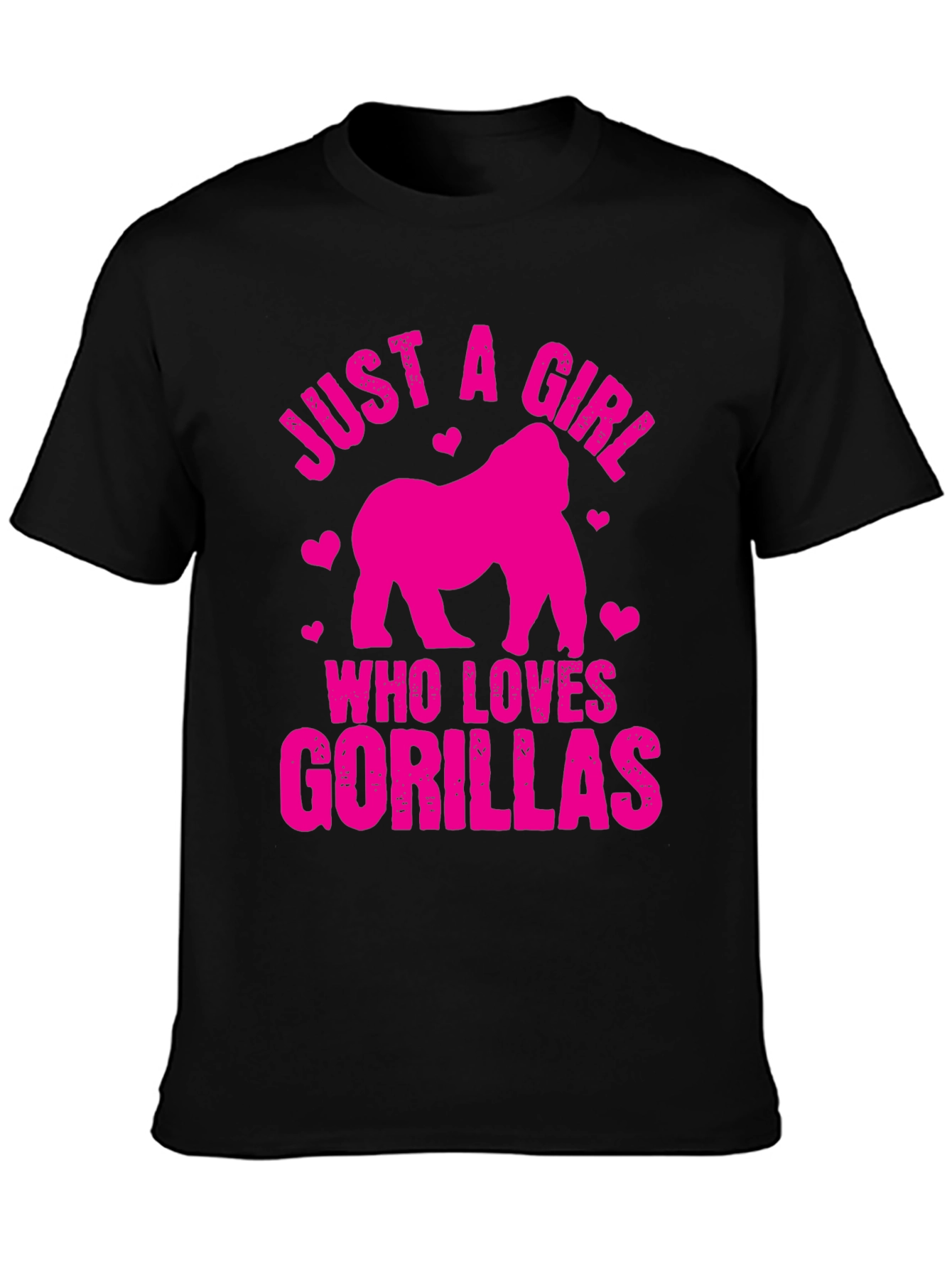 Just a Girl Who Loves Gorillas T-Shirt