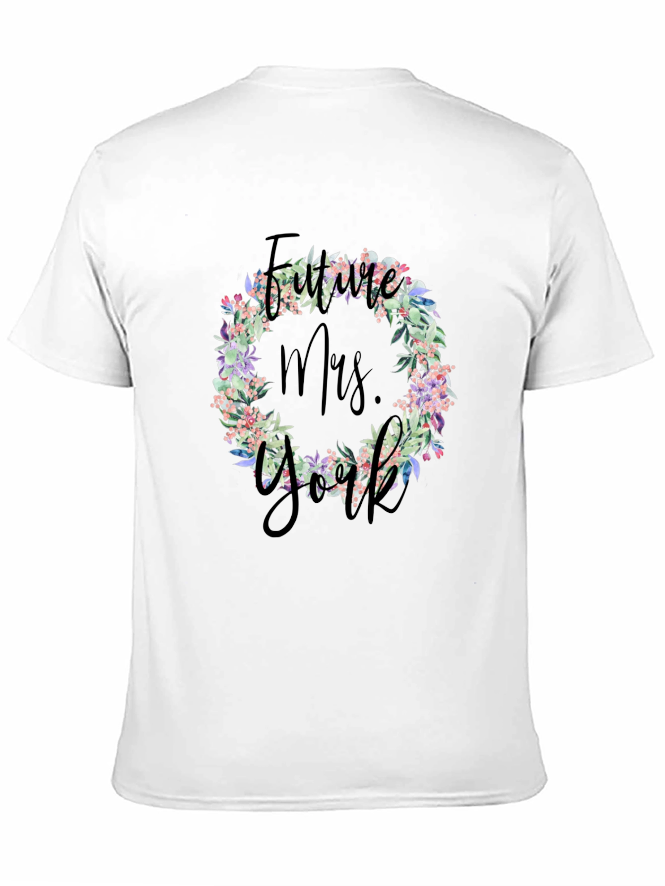 Future Mrs. Floral Wreath T-Shirt