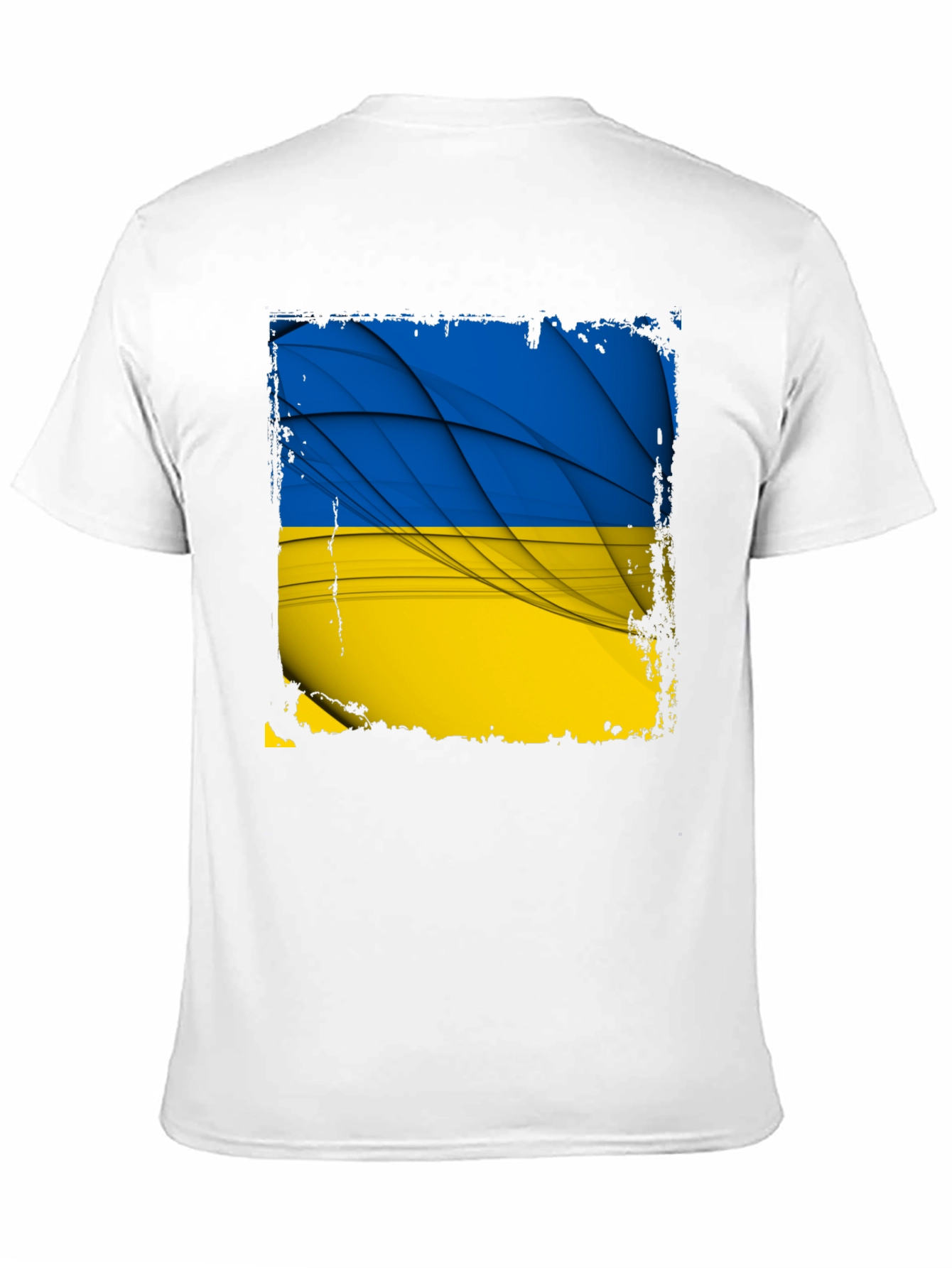 Ukraine Flag Graphic Black T-Shirt