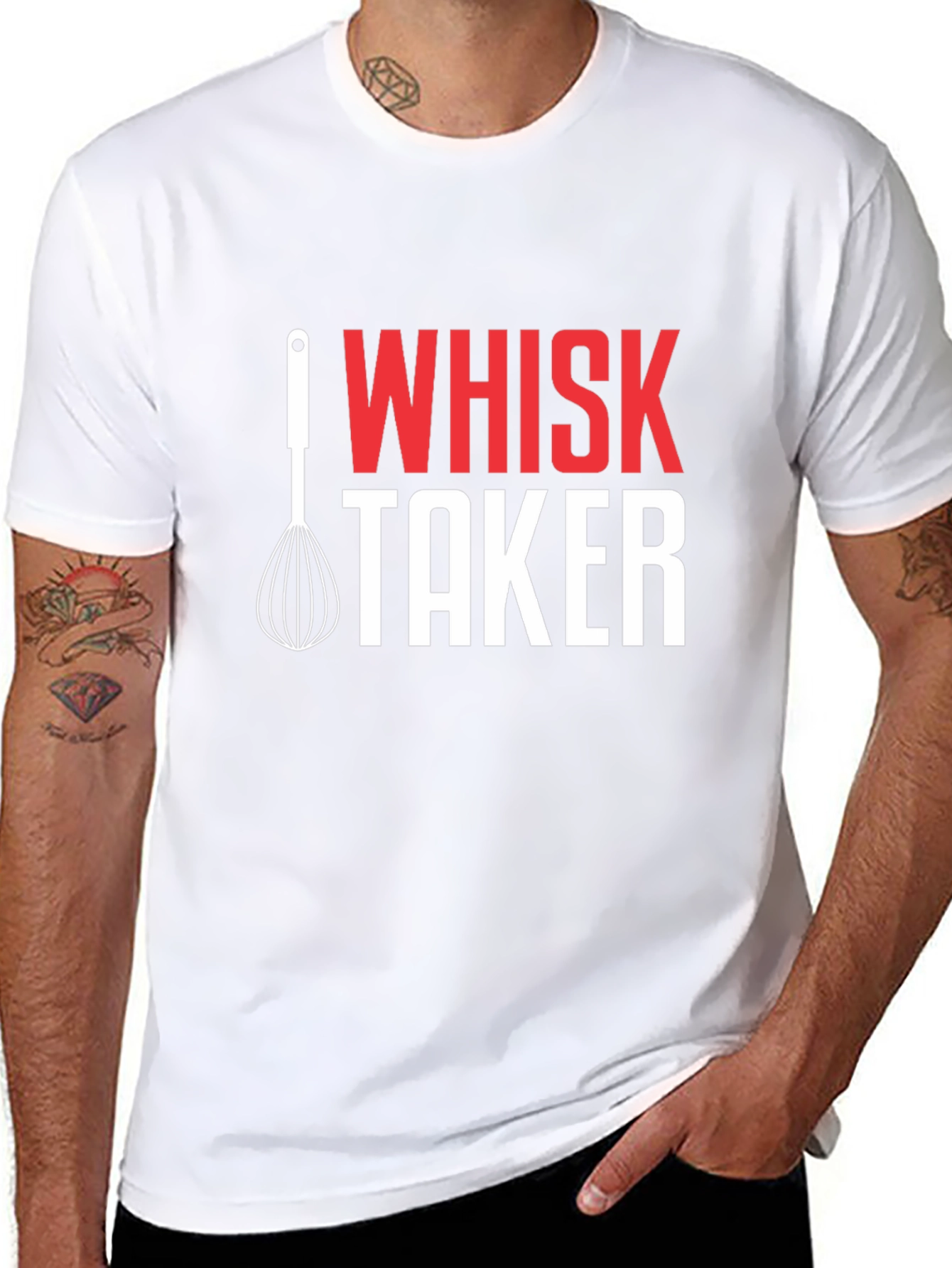 Whisk Taker Graphic T-Shirt - Funny Chef Tee