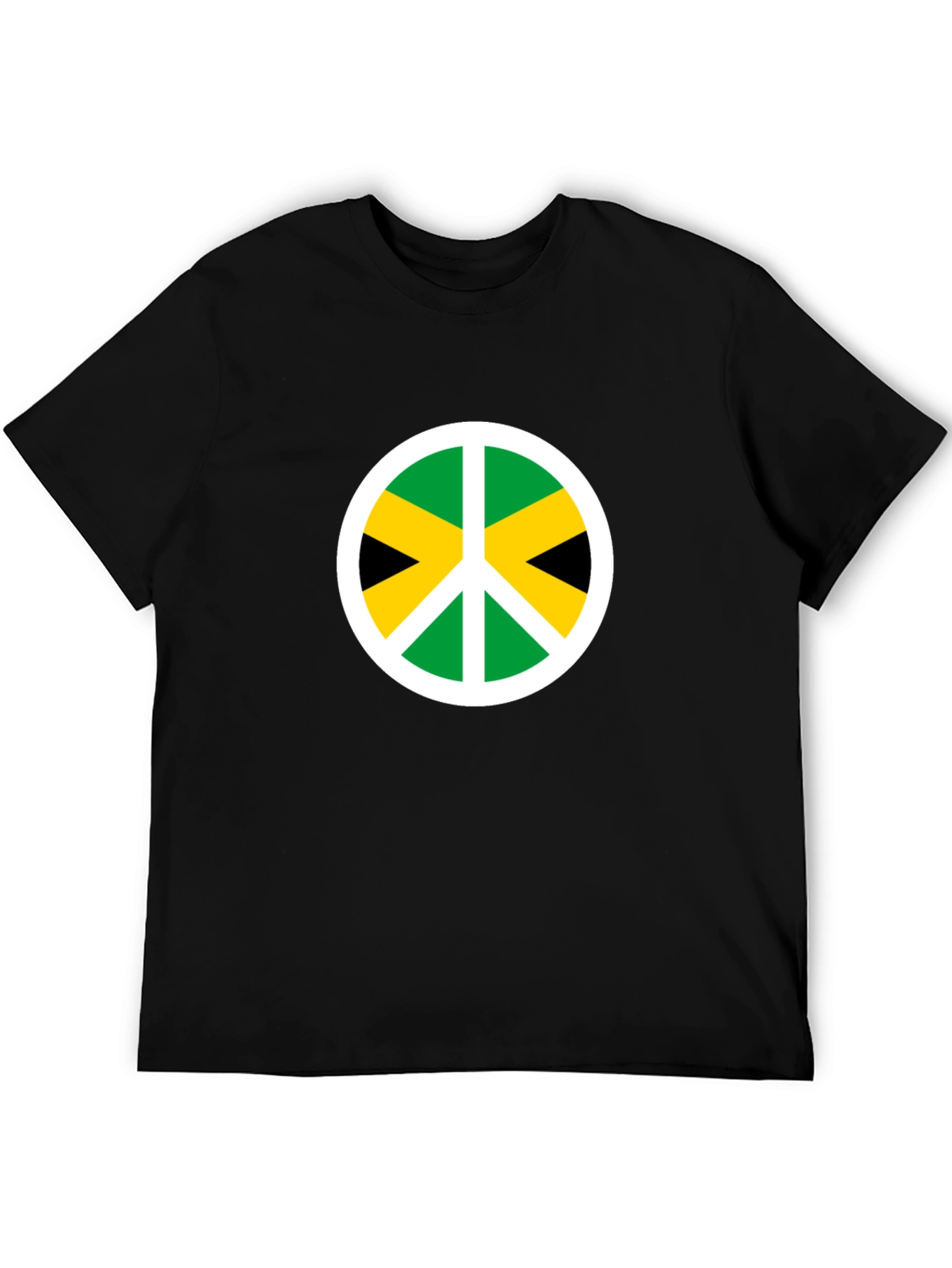 Jamaica Peace Sign T-Shirt - Black