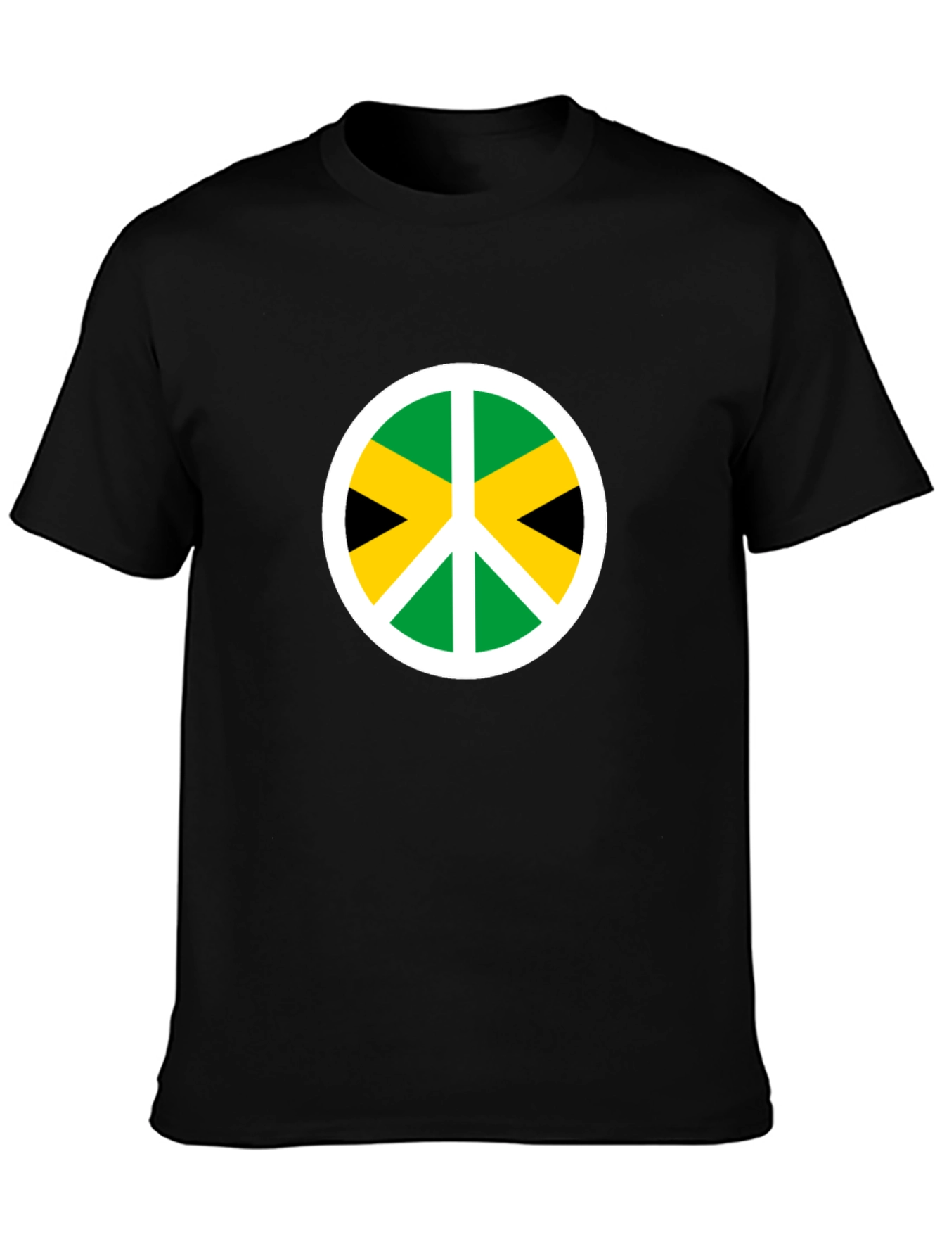 Jamaica Peace Sign T-Shirt - Black