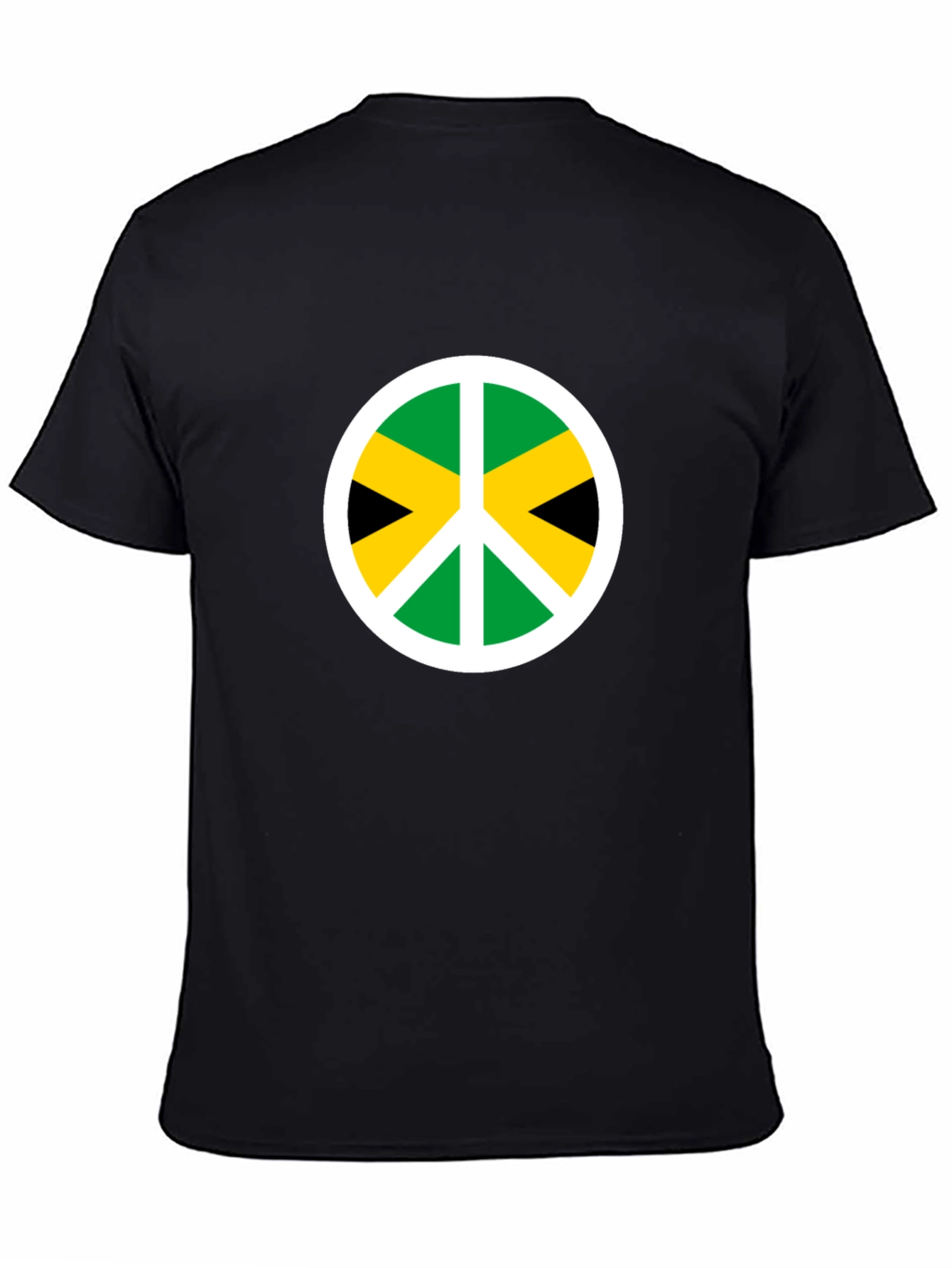 Jamaica Peace Sign T-Shirt - Black