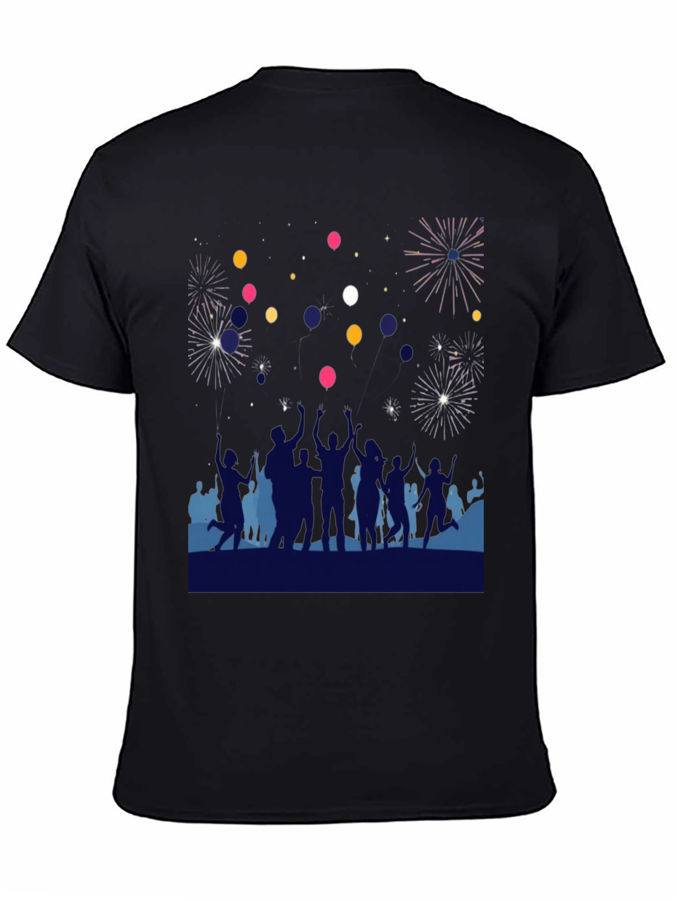 Celebration T-Shirt - Fireworks & Balloons