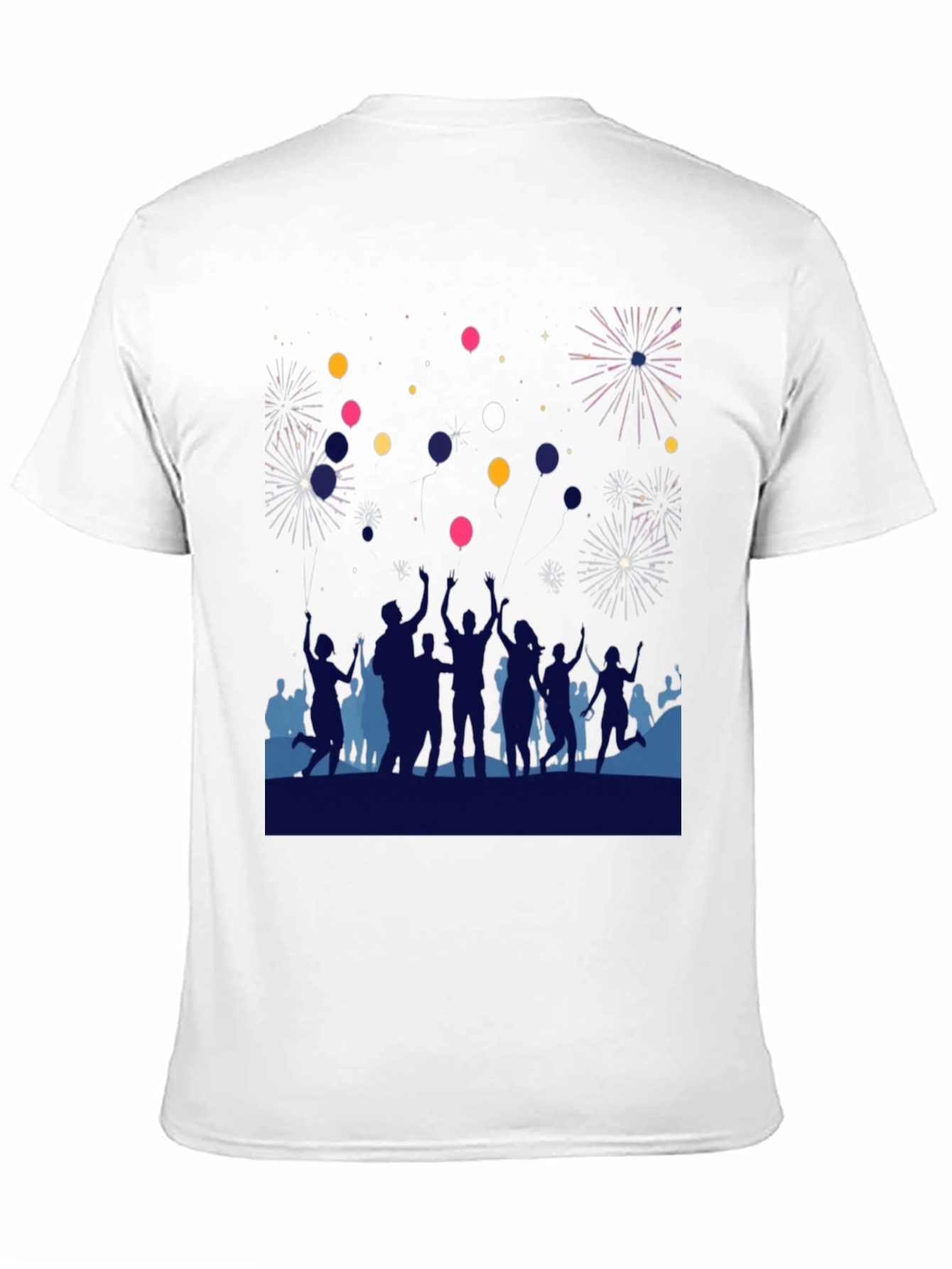 Celebration T-Shirt - Fireworks & Balloons