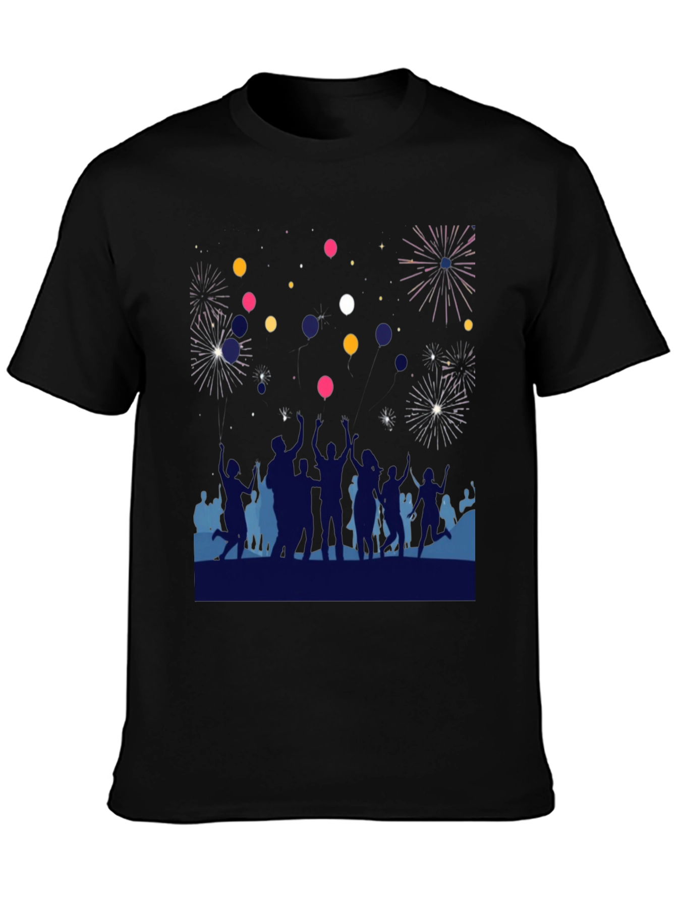Celebration T-Shirt - Fireworks & Balloons