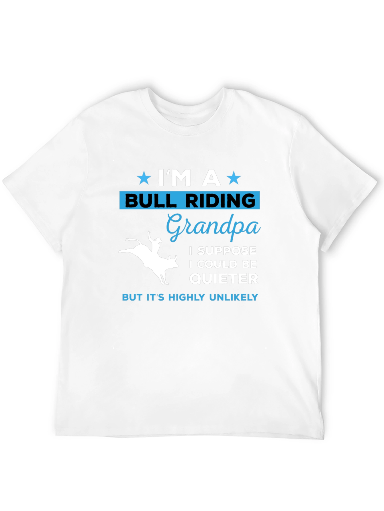 Bull Riding Grandpa T-Shirt - Quirky Graphic Tee