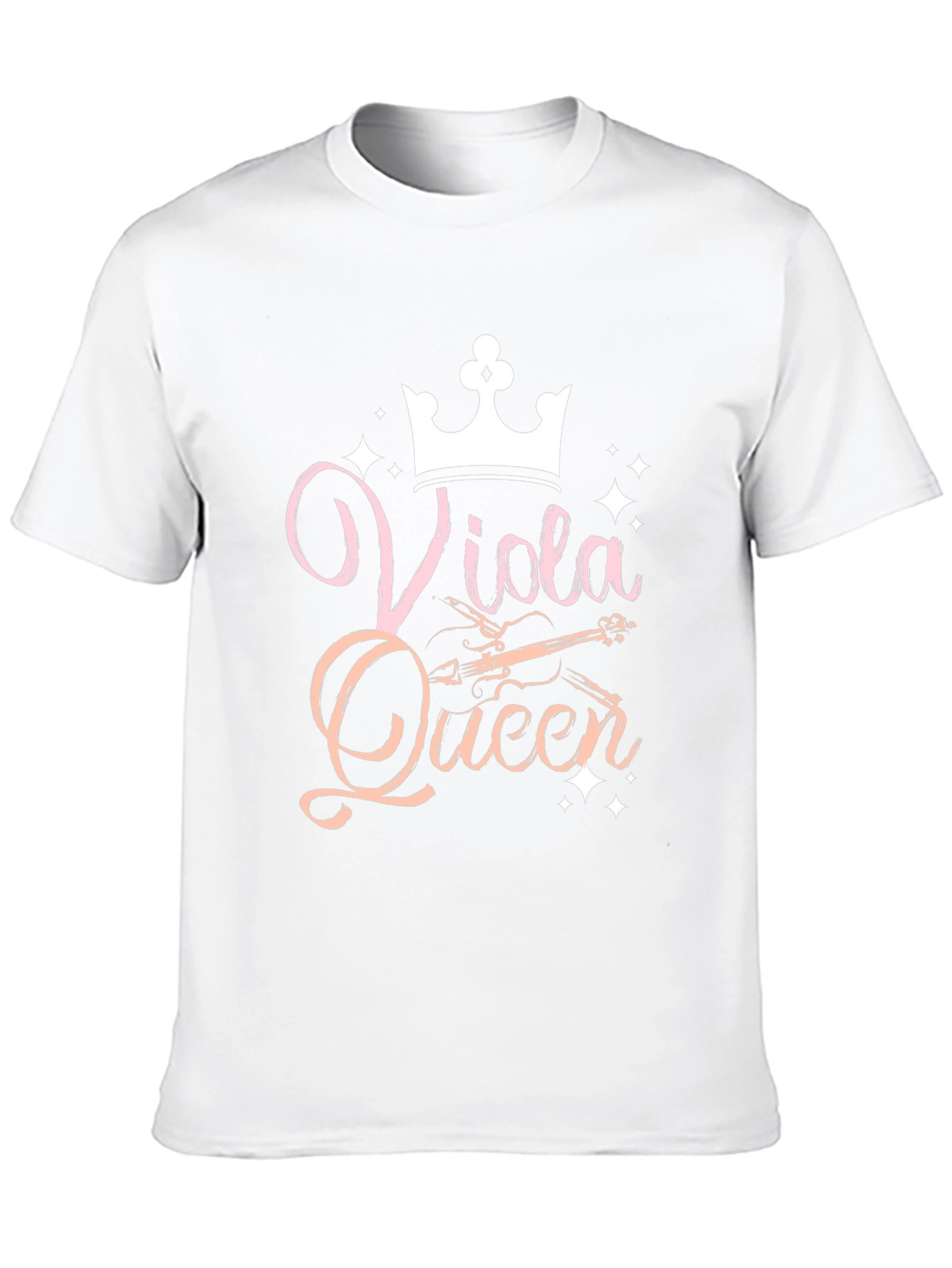 Viola Queen Black T-Shirt Musical Instrument Apparel
