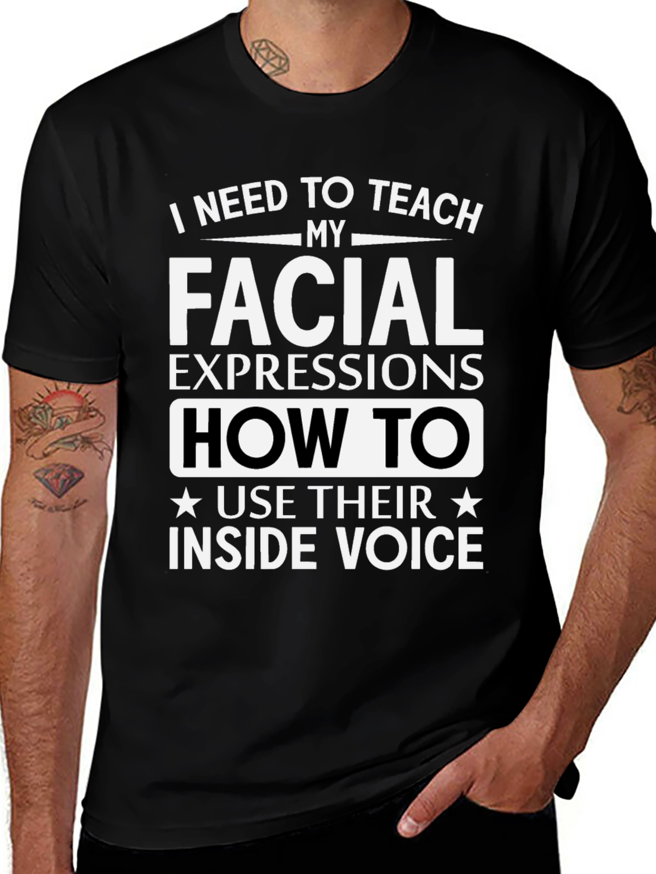Funny Facial Expressions T-Shirt - Sarcastic Humor Tee