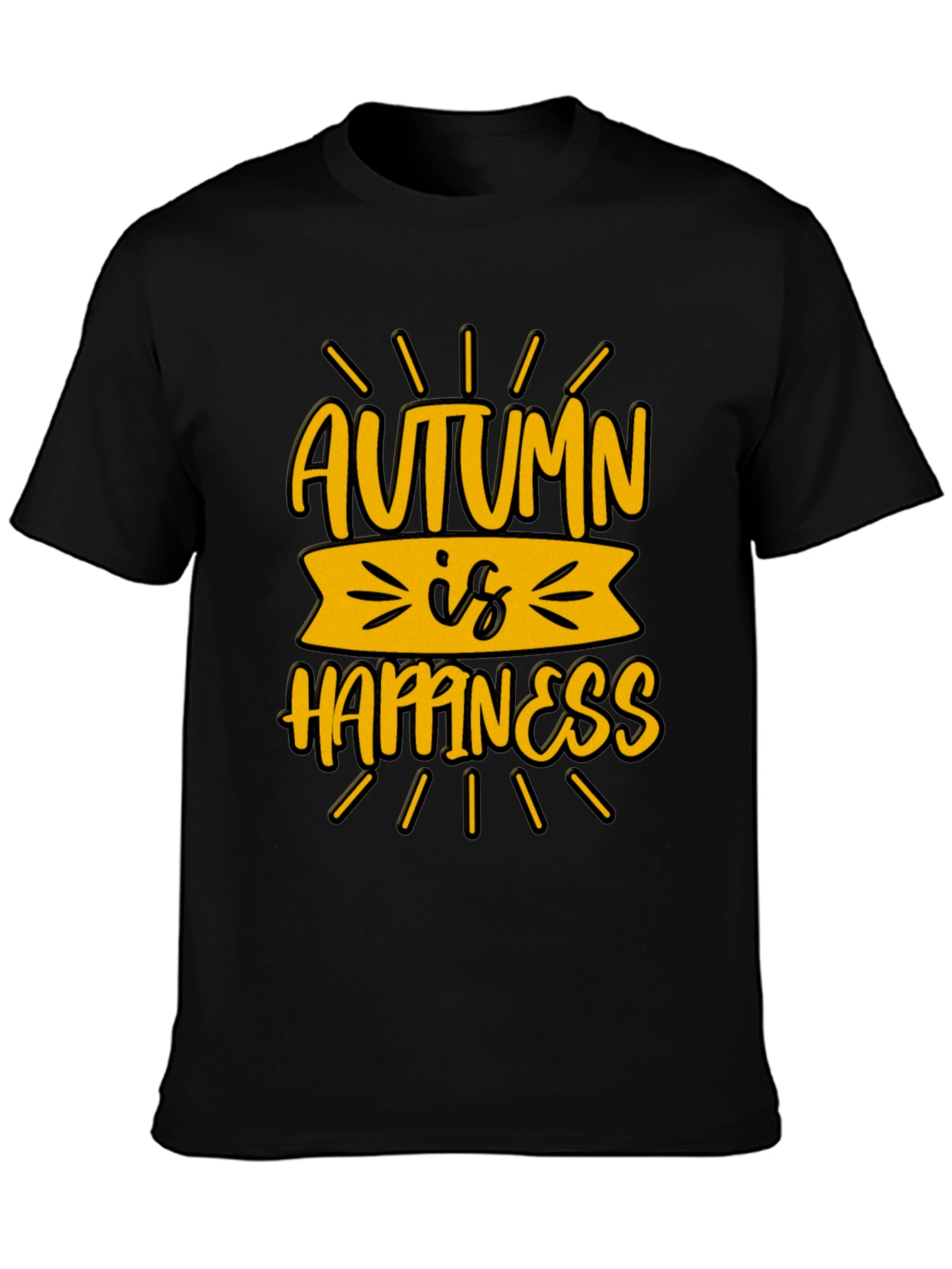 Autumn Happiness T-Shirt Fall Vibes Tee