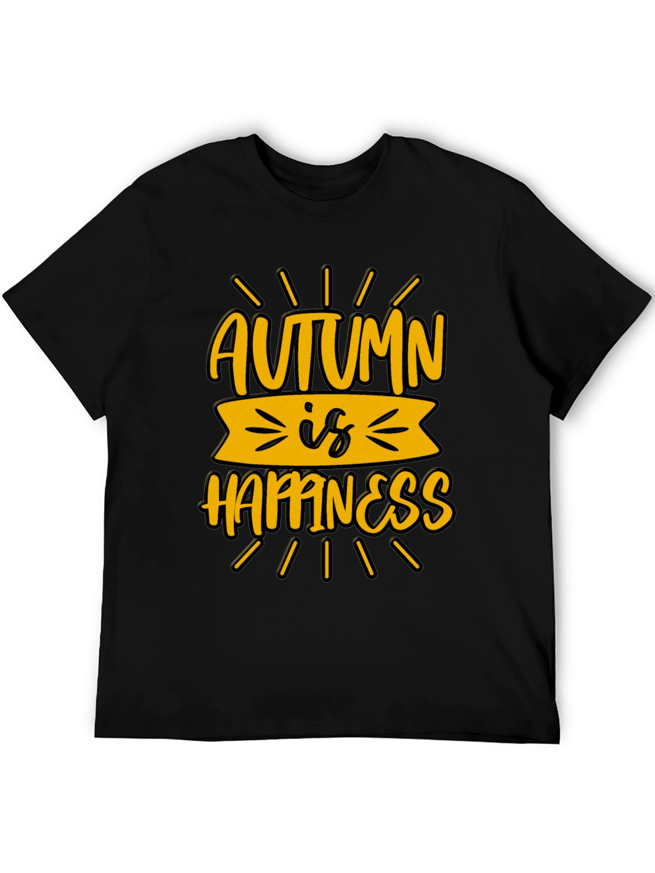 Autumn Happiness T-Shirt Fall Vibes Tee