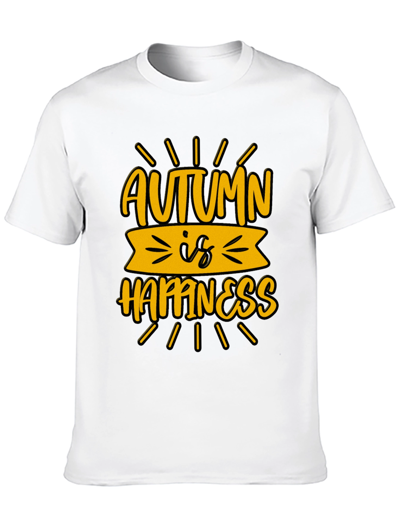 Autumn Happiness T-Shirt Fall Vibes Tee
