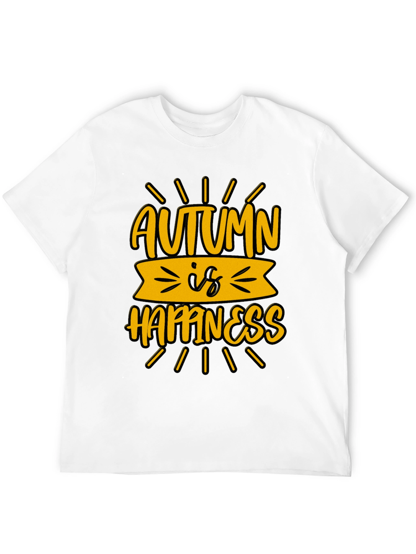 Autumn Happiness T-Shirt Fall Vibes Tee