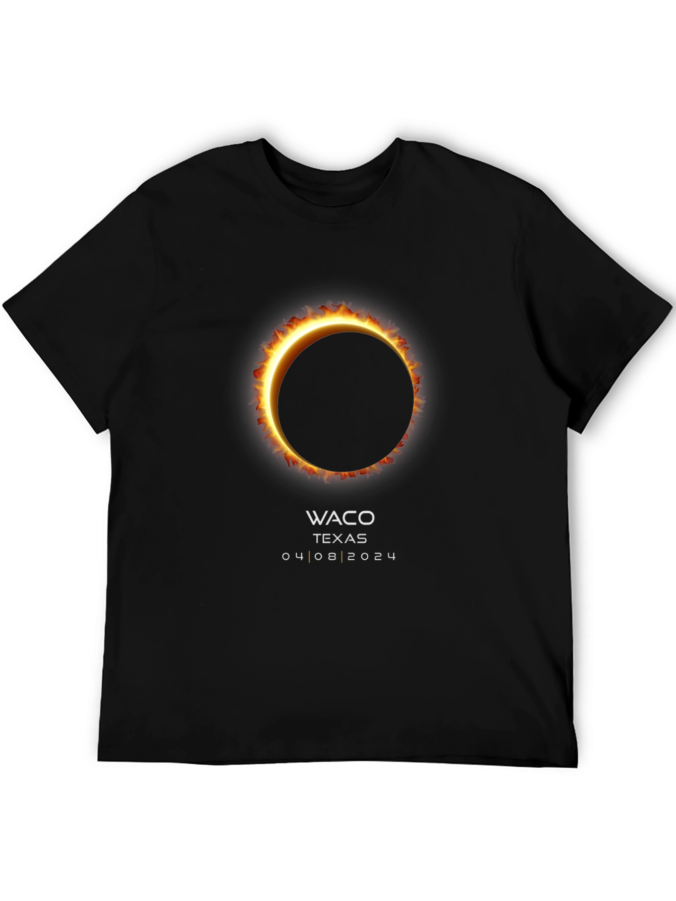 Waco Texas Eclipse 04/08/2024 Total Solar Eclipse T-Shirt