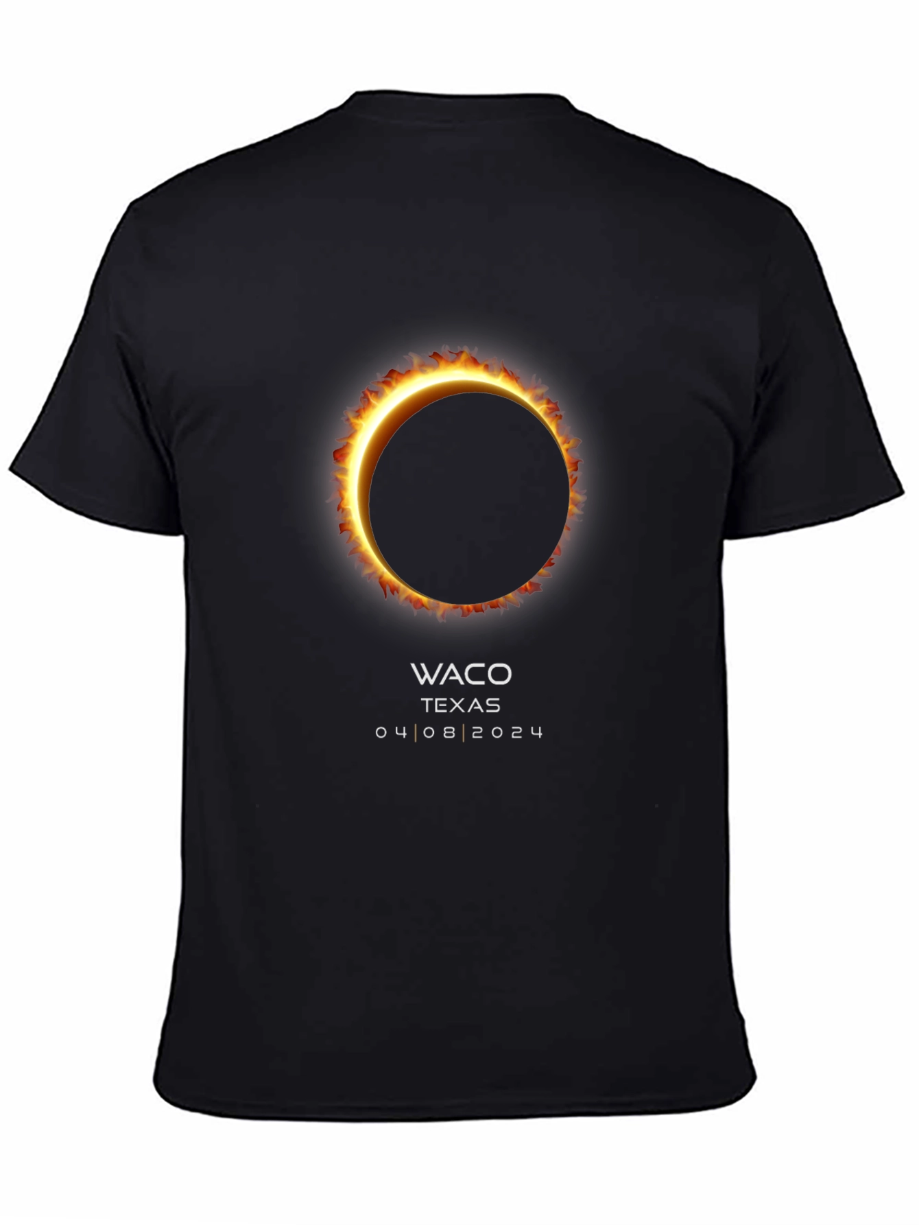 Waco Texas Eclipse 04/08/2024 Total Solar Eclipse T-Shirt