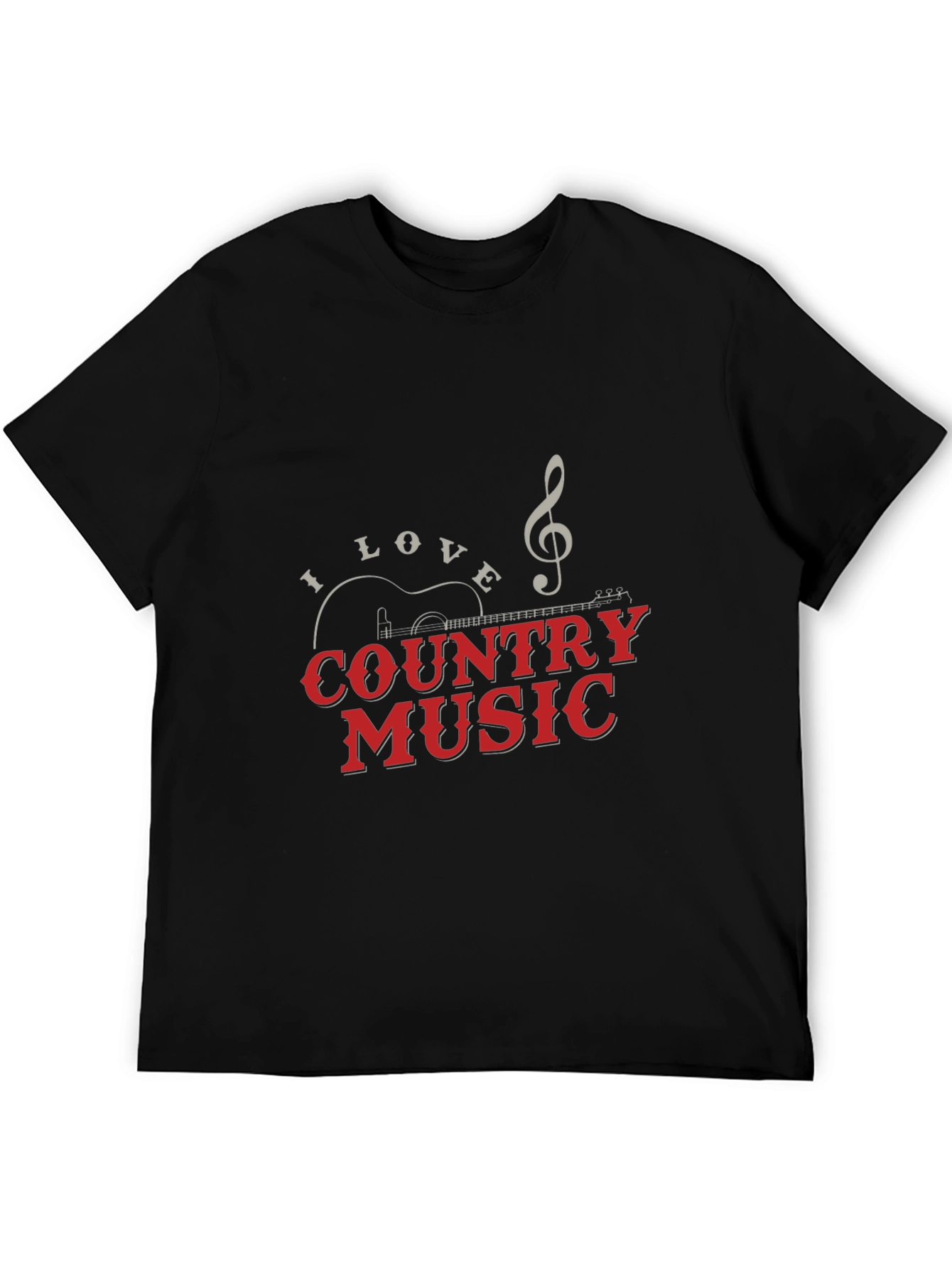 Country Music Graphic Tee - Black