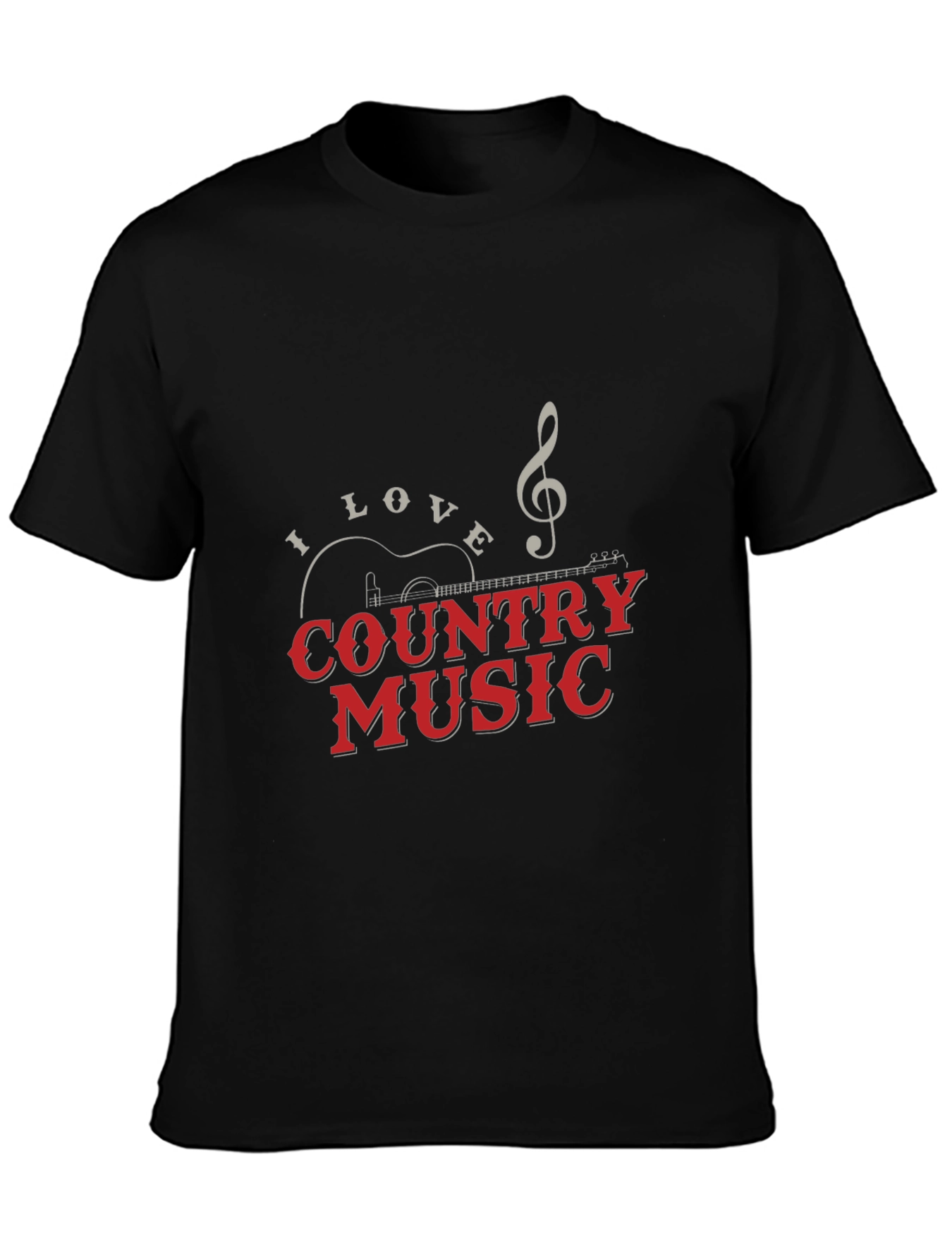 Country Music Graphic Tee - Black