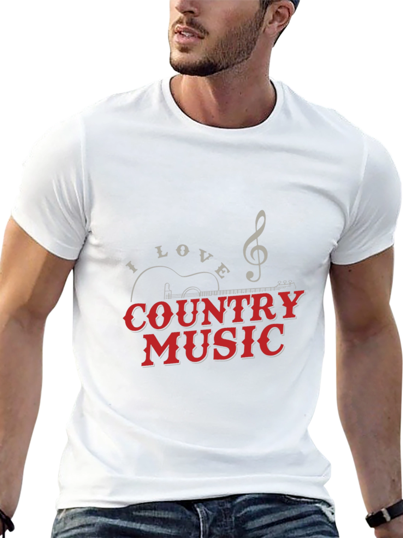 Country Music Graphic Tee - Black
