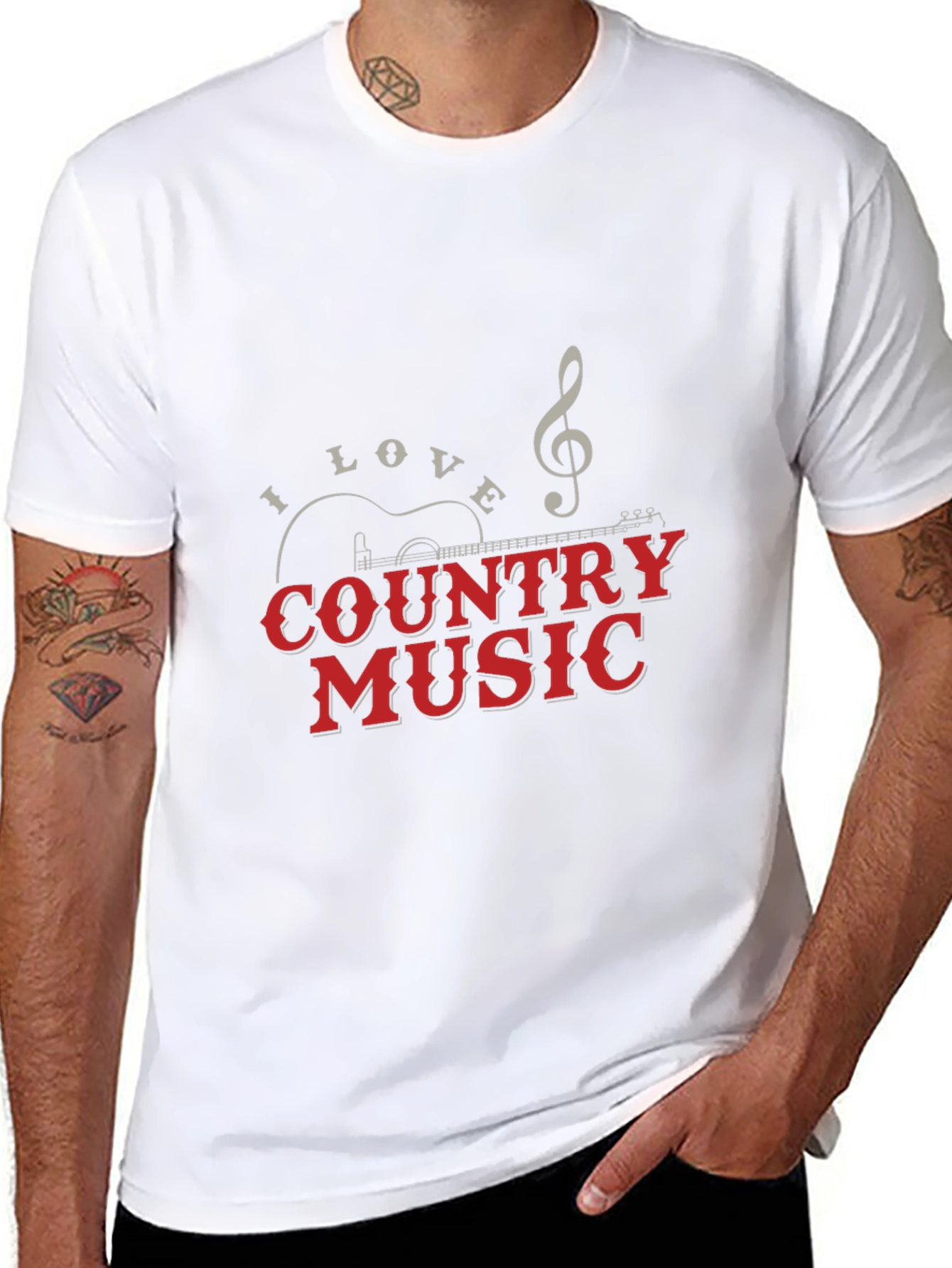Country Music Graphic Tee - Black