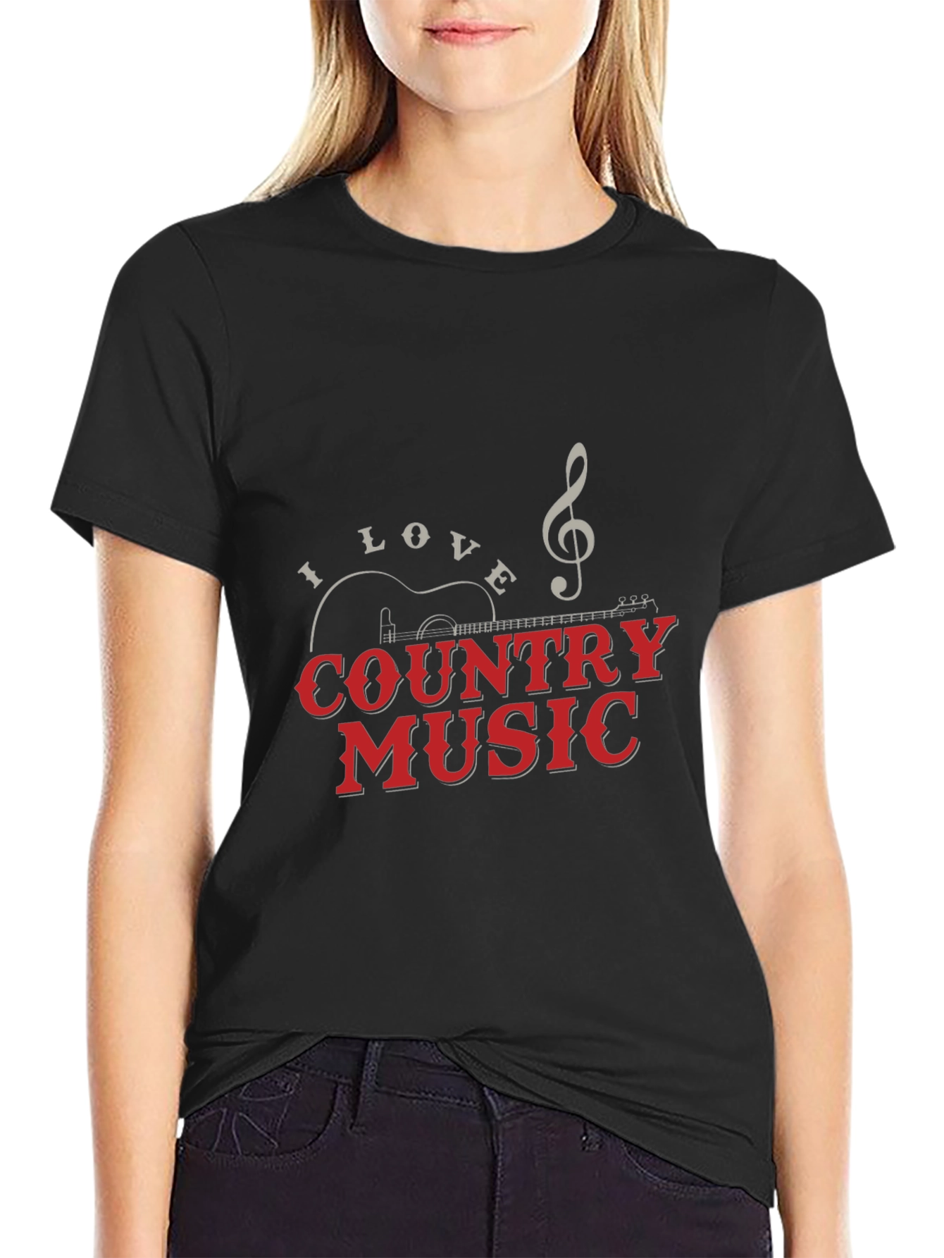 Country Music Graphic Tee - Black