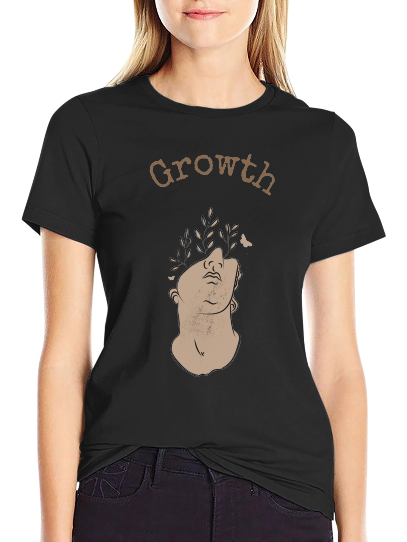Growth T-Shirt - Artistic Statue Graphic Tee