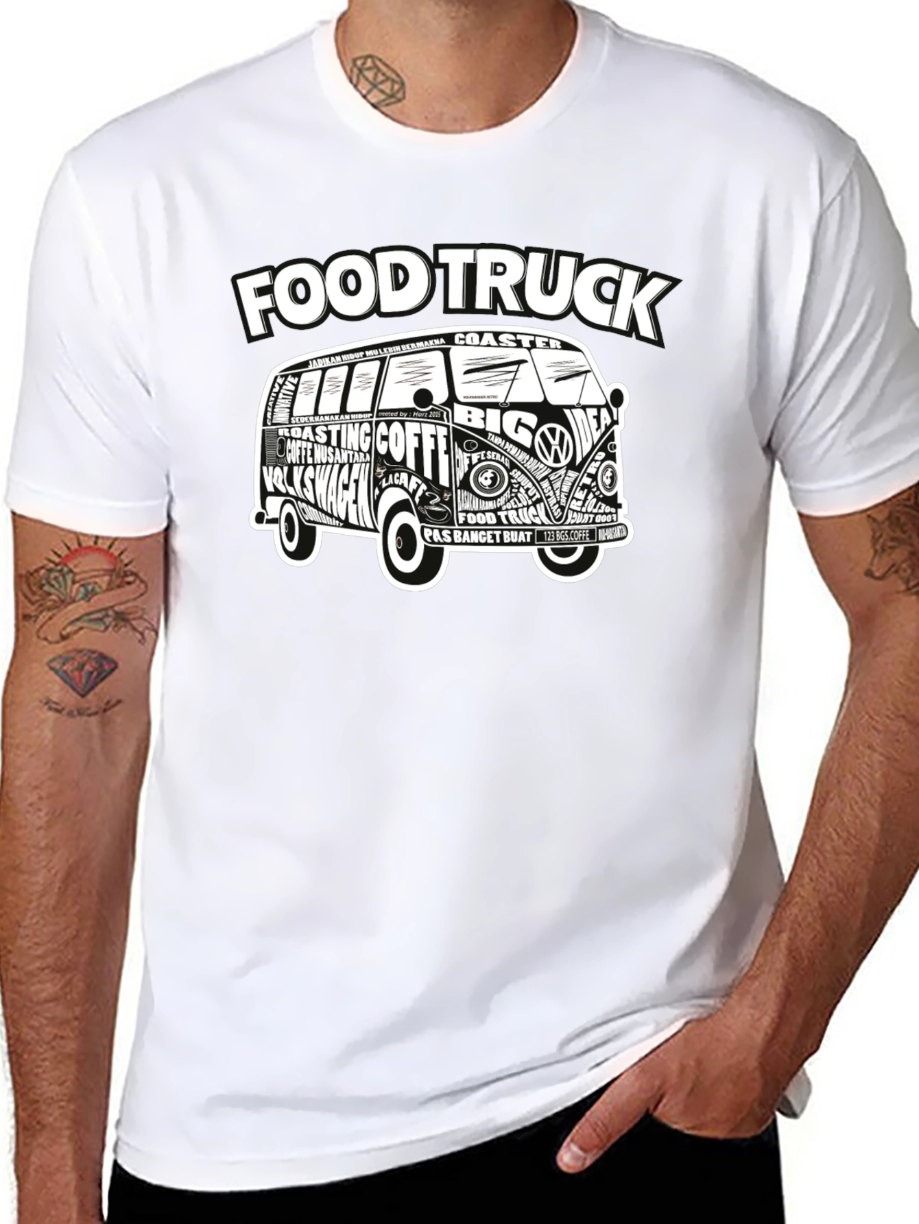 Food Truck VW Van Graphic T-Shirt