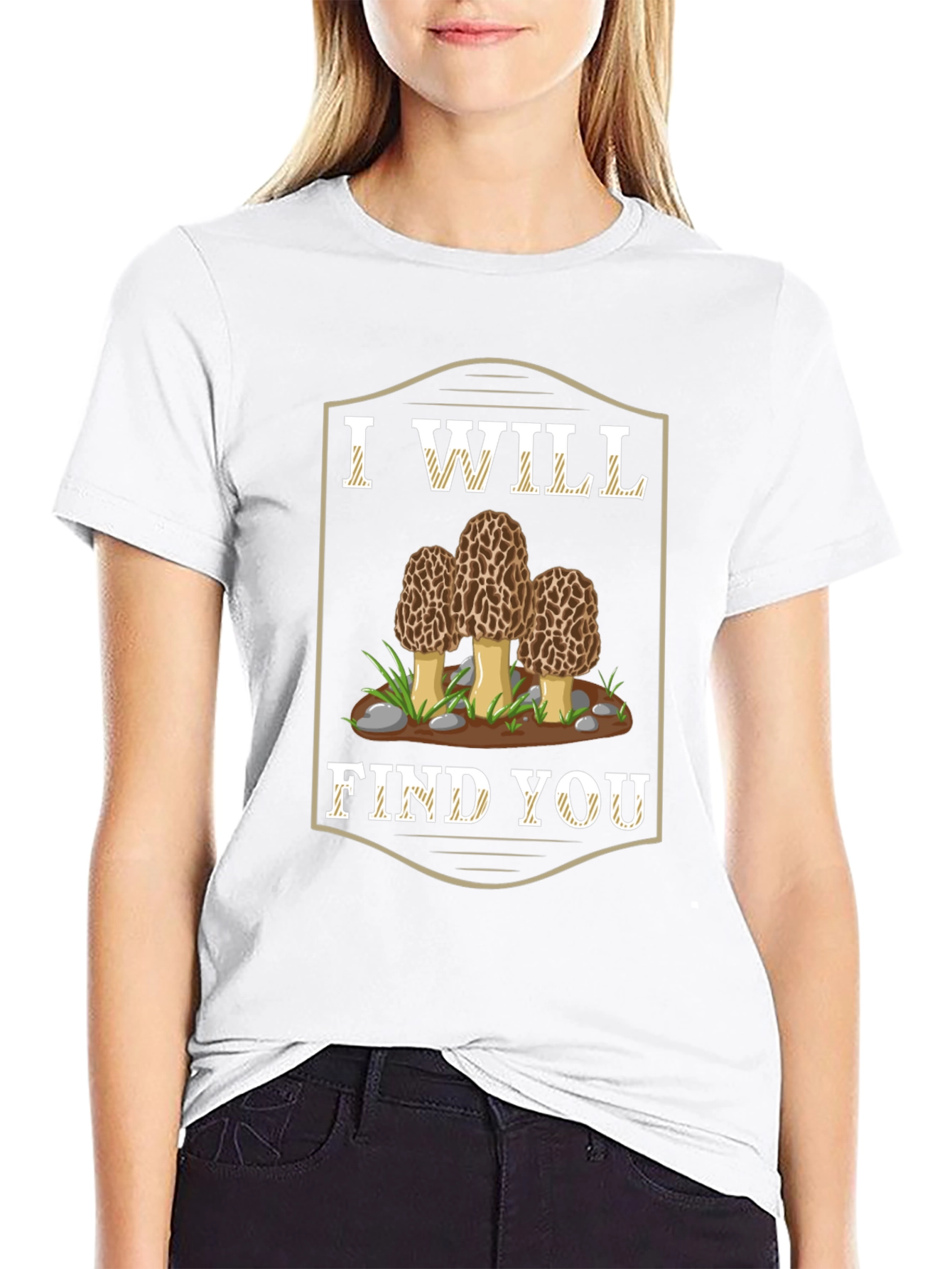 I Will Find You Morel Mushroom Graphic T-Shirt