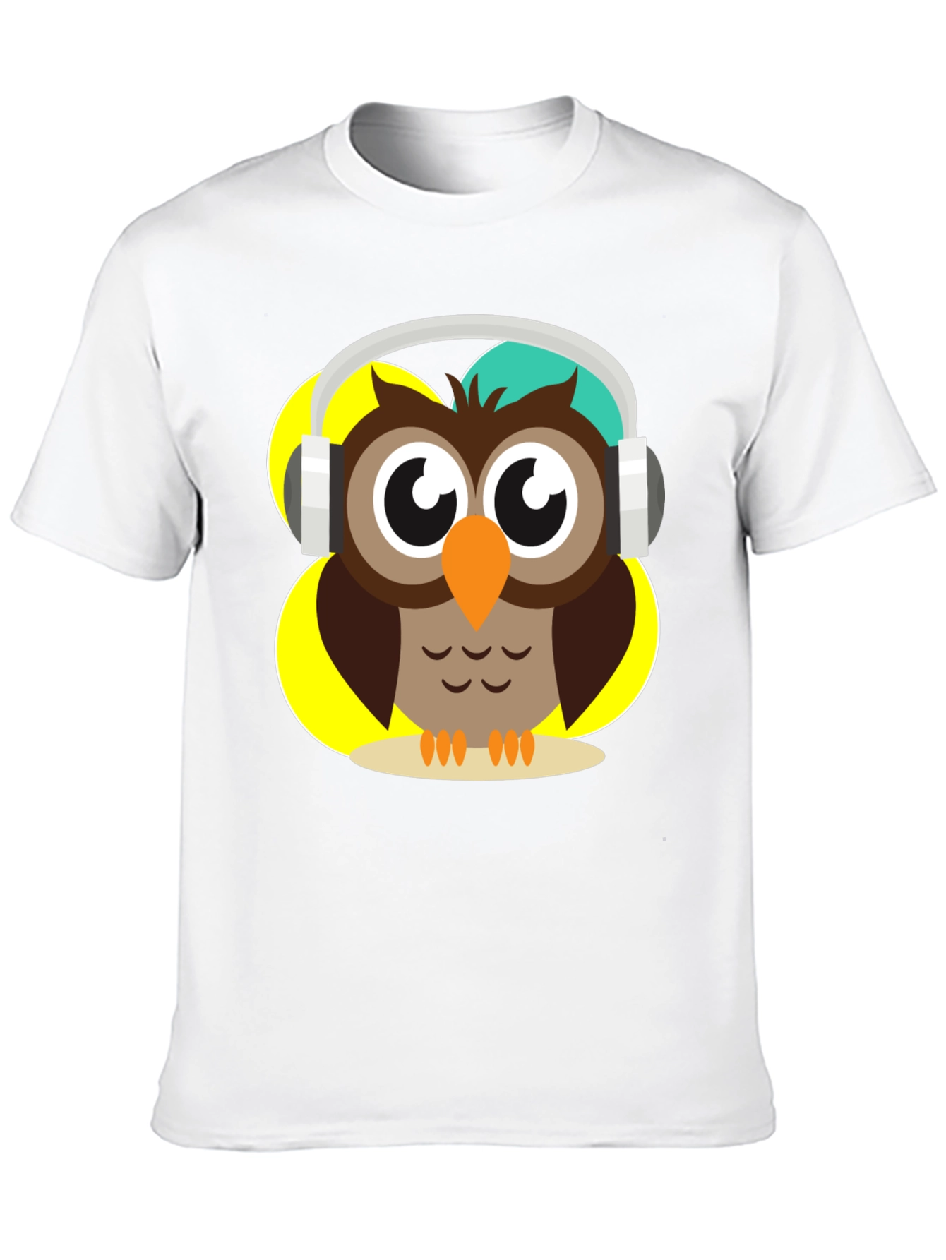 Owl Wearing Headphones Graphic T-Shirt