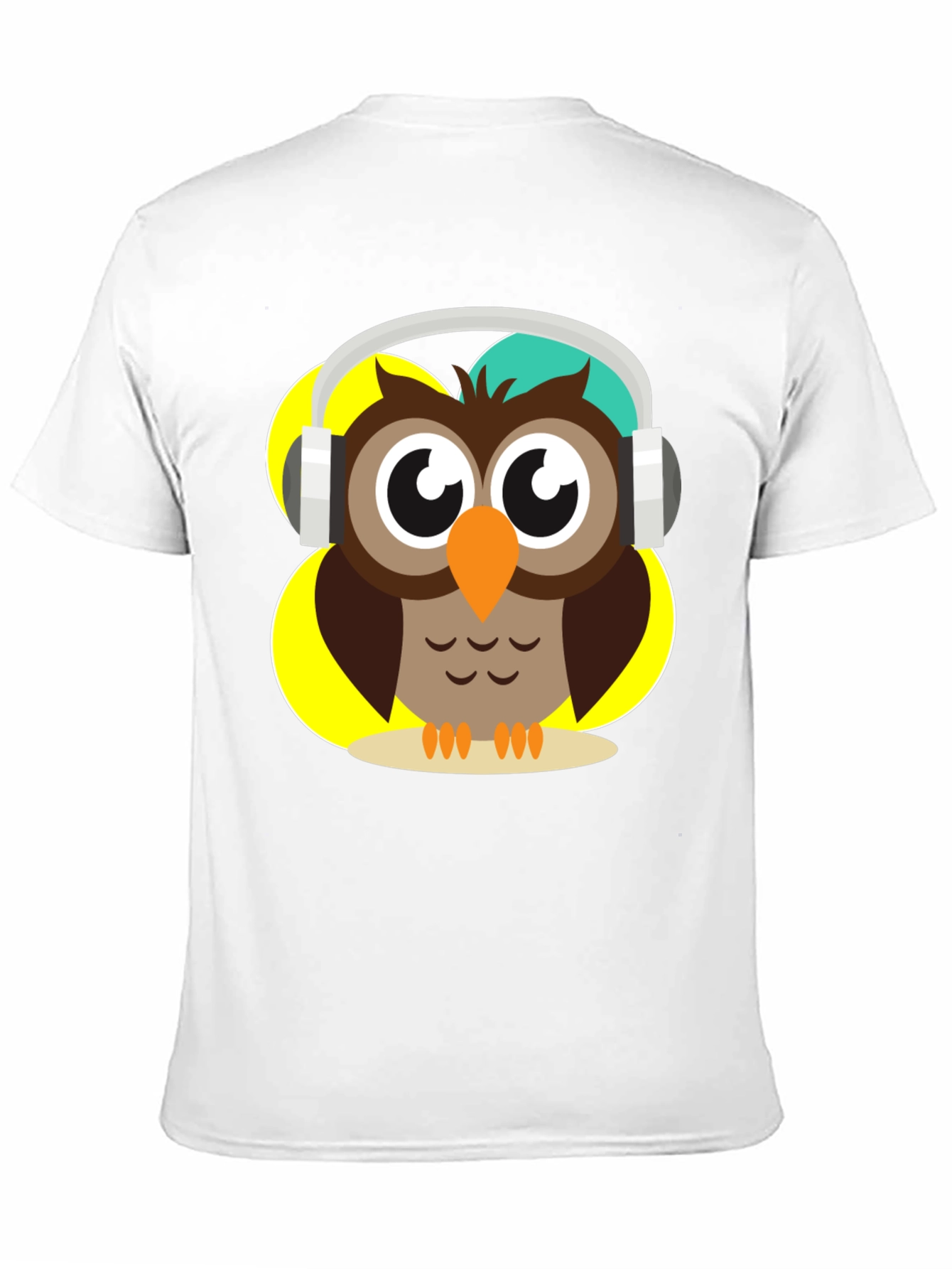Owl Wearing Headphones Graphic T-Shirt