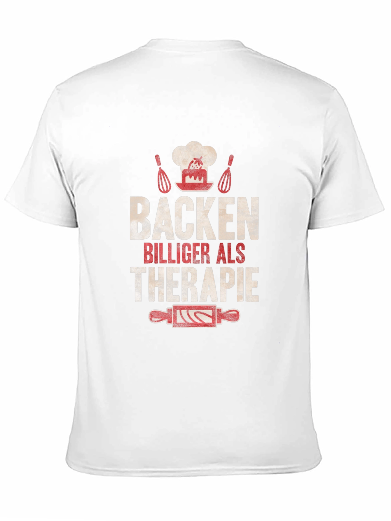 Baking Cheaper Than Therapy Black T-Shirt