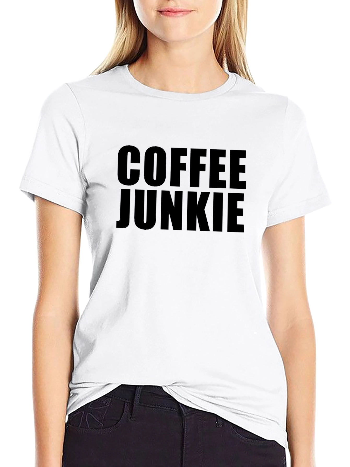 Coffee Junkie Black T-Shirt