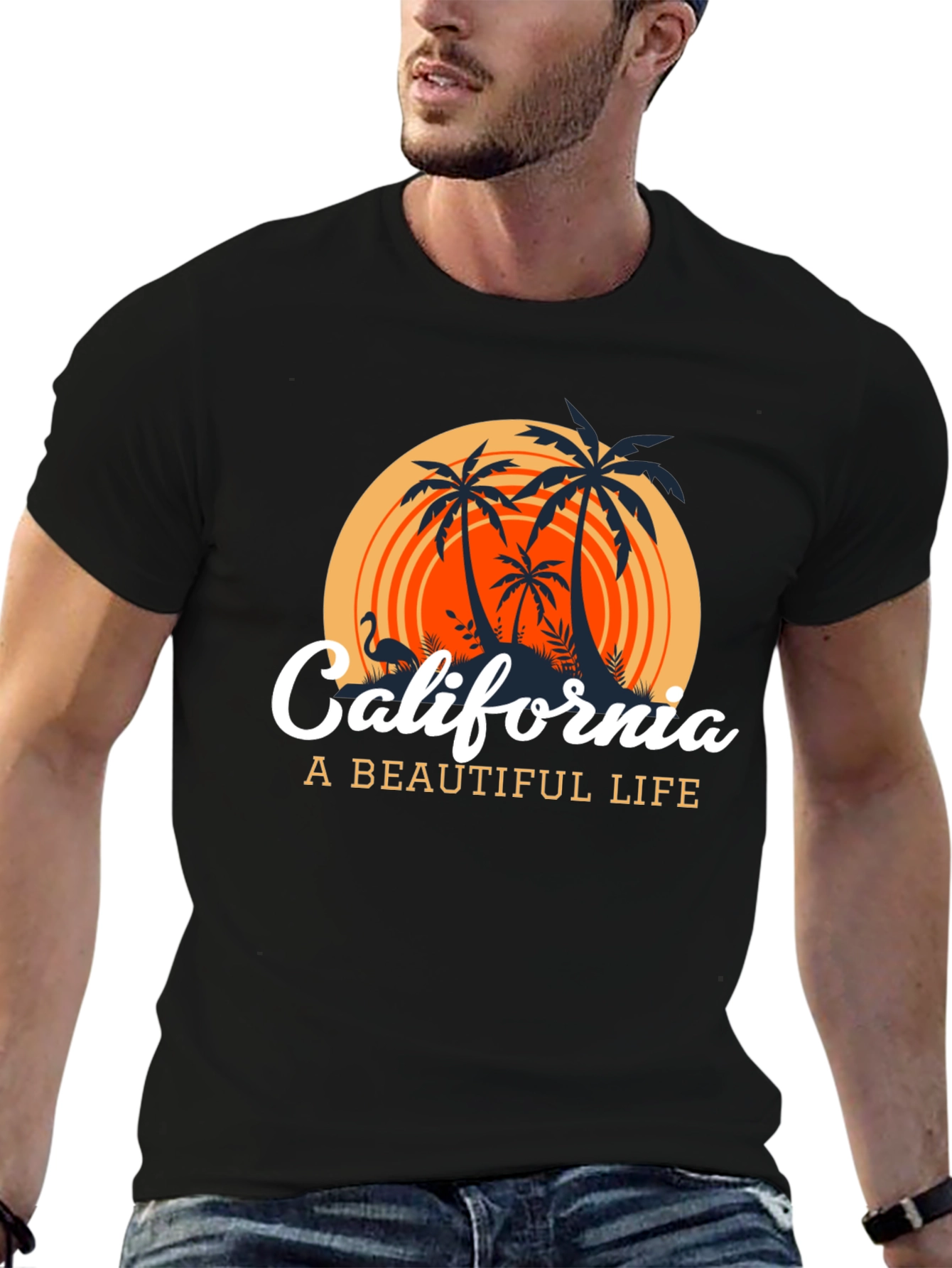 California Graphic T-Shirt: A Beautiful Life
