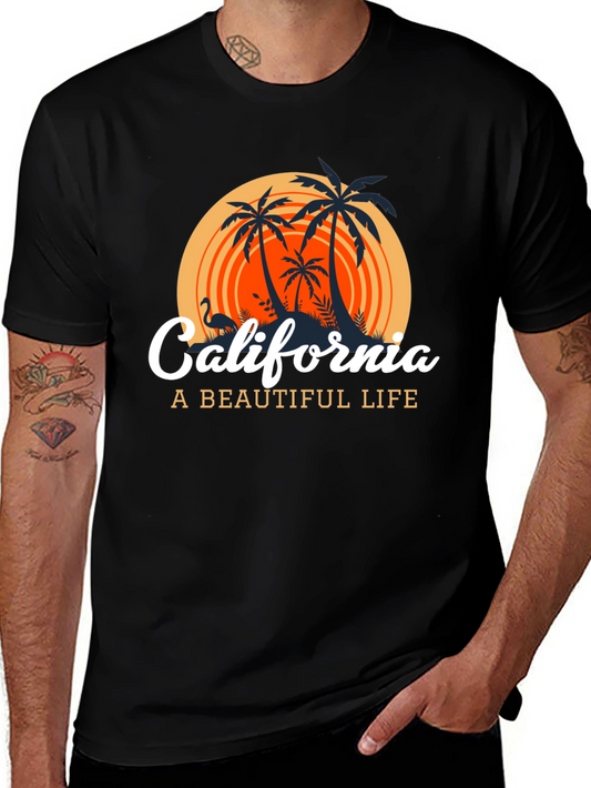 California Graphic T-Shirt: A Beautiful Life