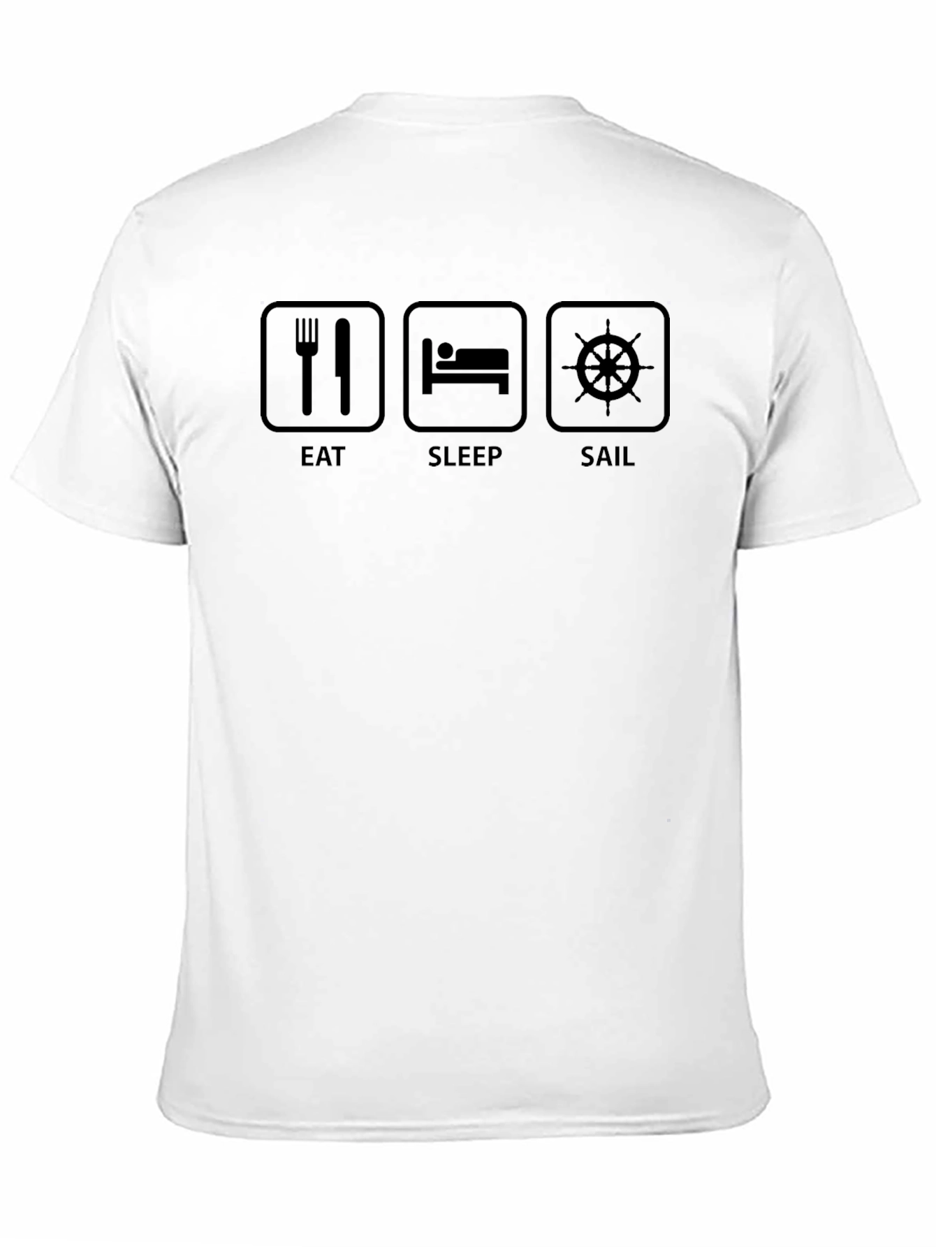 Eat Sleep Sail Graphic T-Shirt - Boating Life Tee