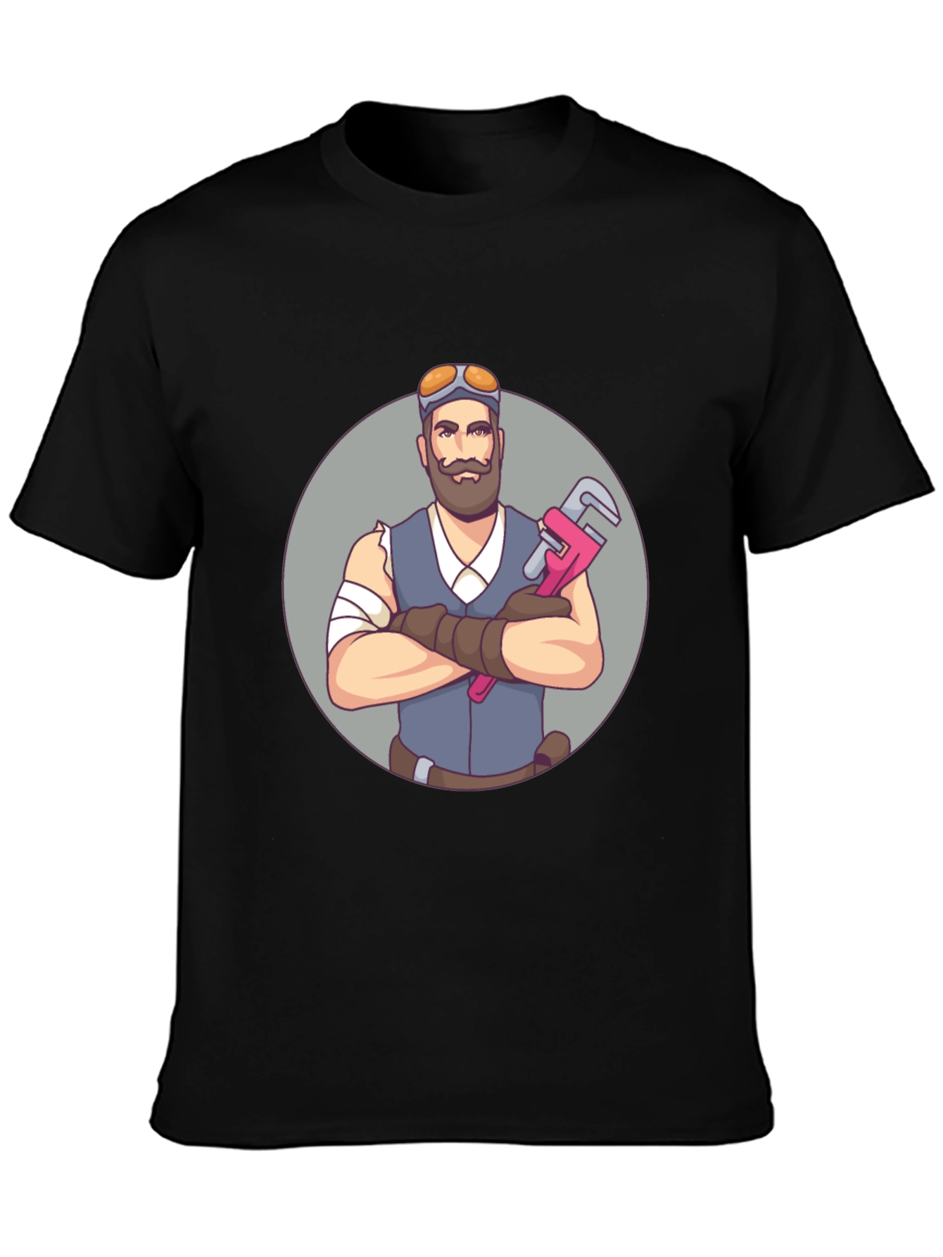Steam Punk Plumber Graphic T-Shirt
