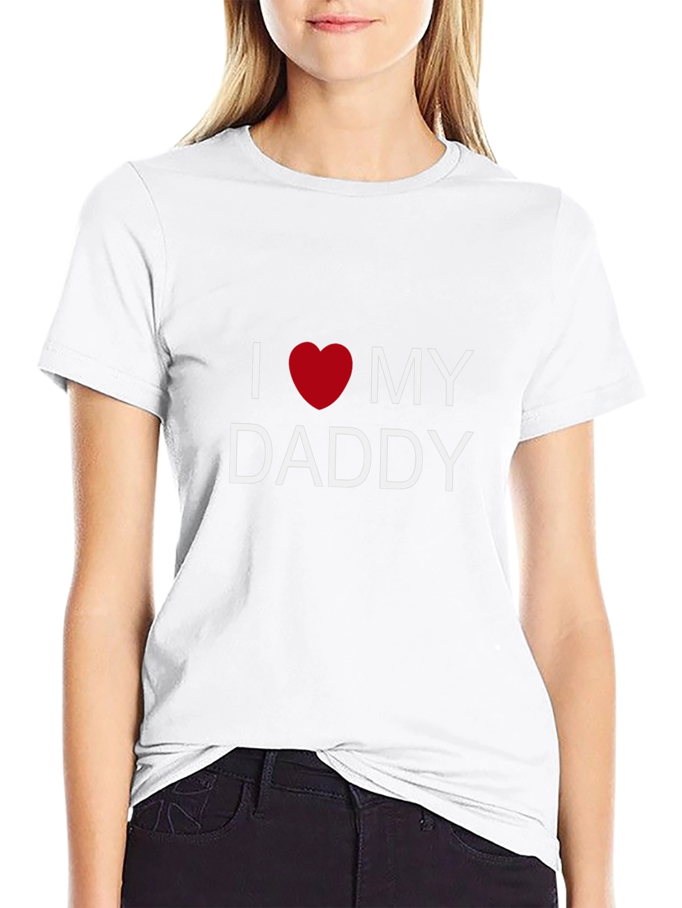 I Love My Daddy T-Shirt - Black
