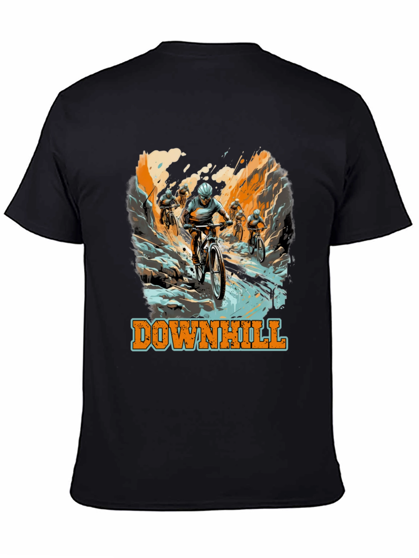 Downhill Mountain Biking Graphic Tee