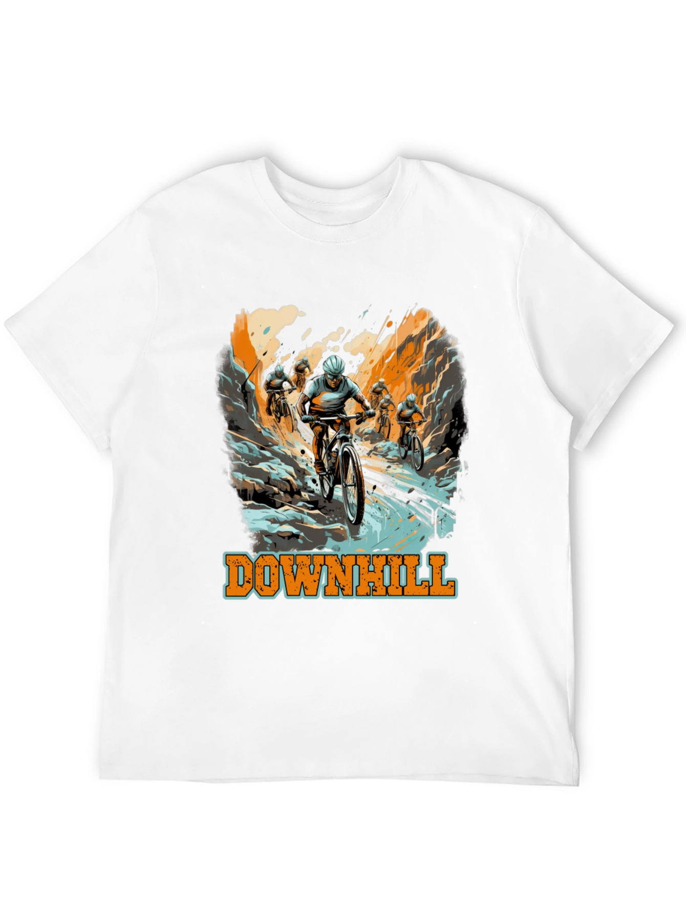 Downhill Mountain Biking Graphic Tee