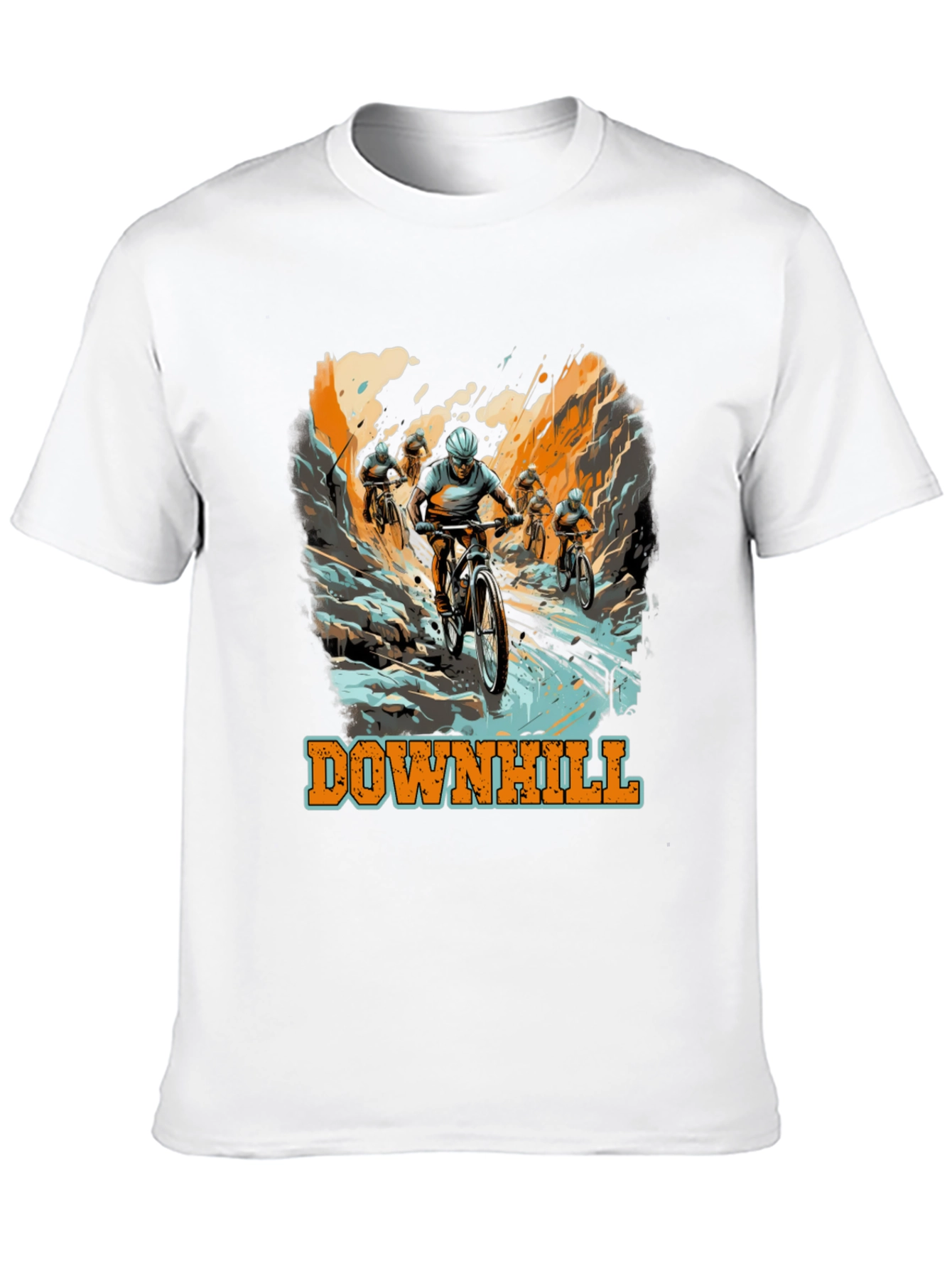 Downhill Mountain Biking Graphic Tee