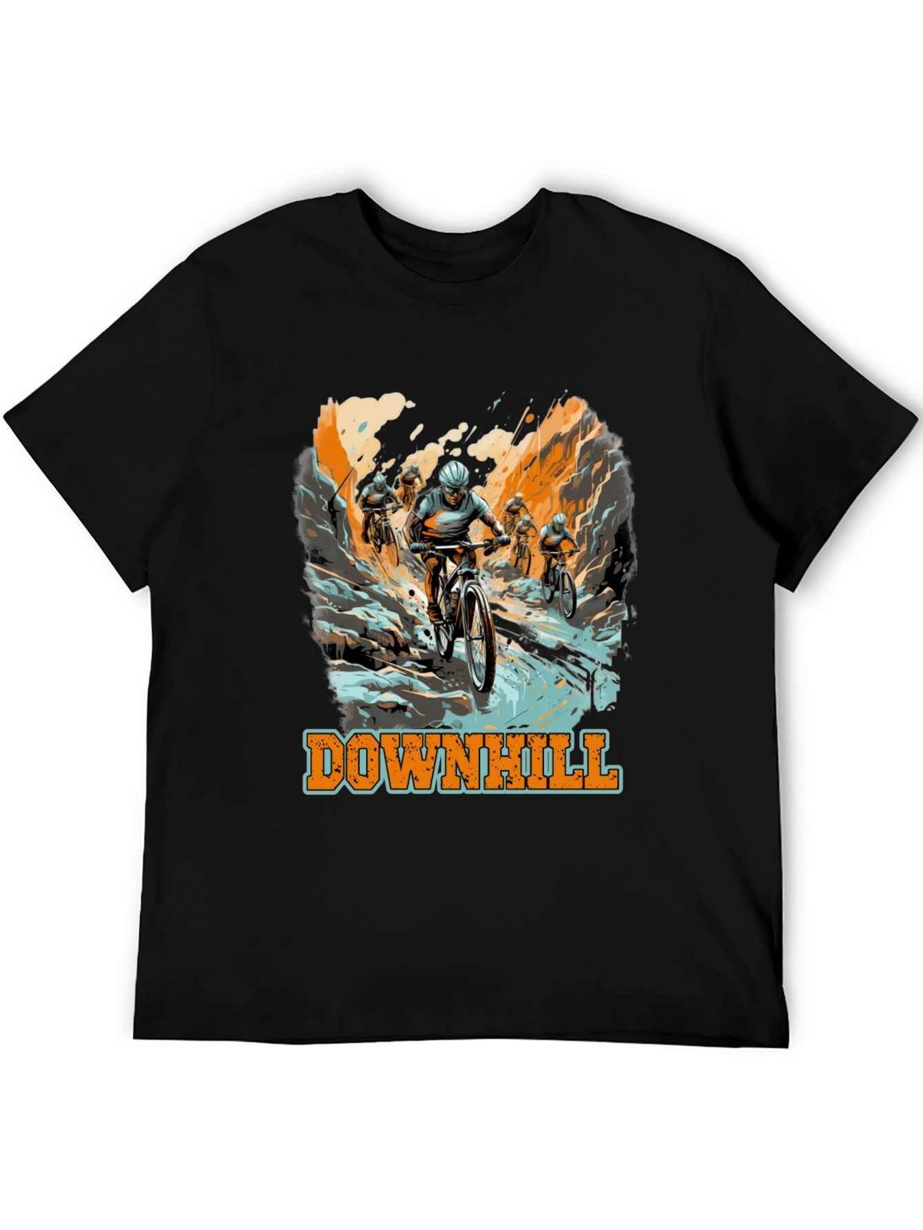 Downhill Mountain Biking Graphic Tee